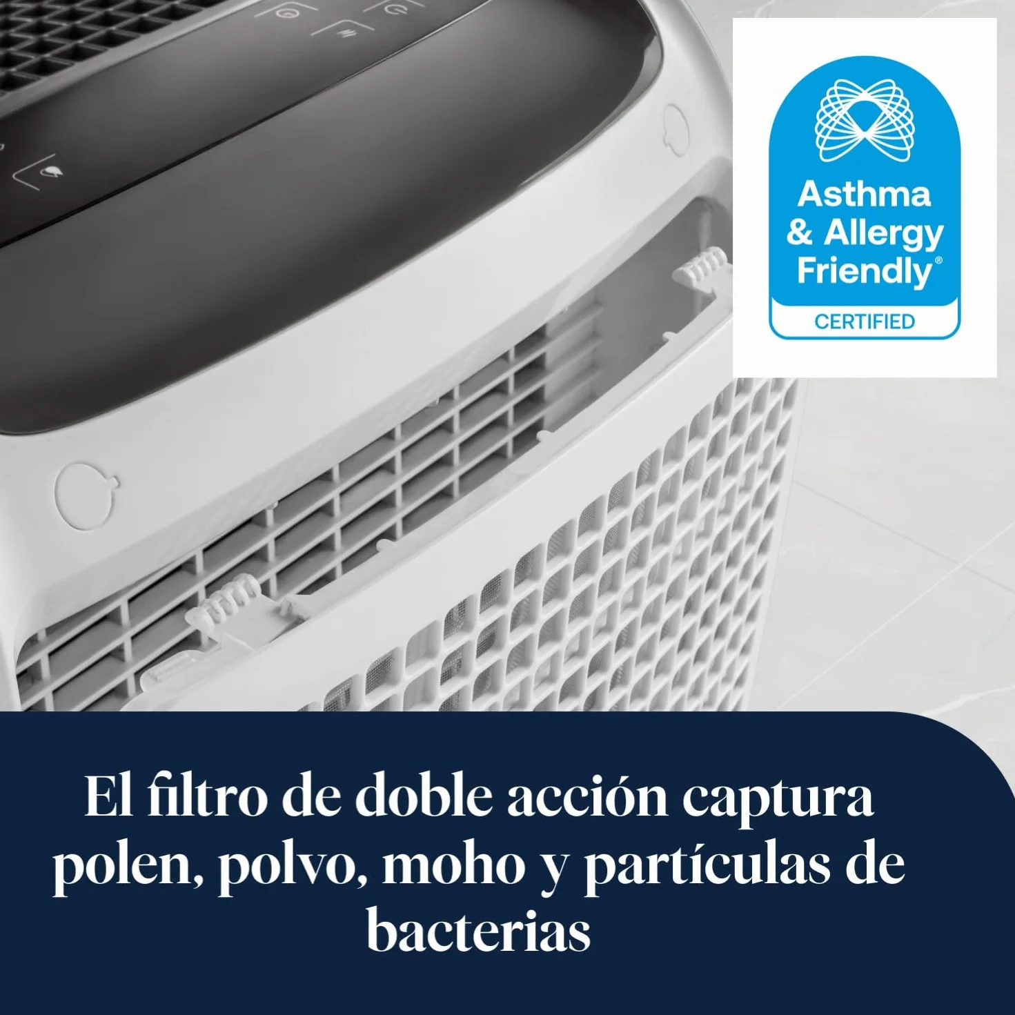 De’Longhi Tasciugo AriaDry Multi - Deshumidificador Doméstico Portátil, 25L/Día de deshumidificación, Función Secado de Ropa, Anti-Moho, Silencioso, Temporizador, Blanco (DDSX225)