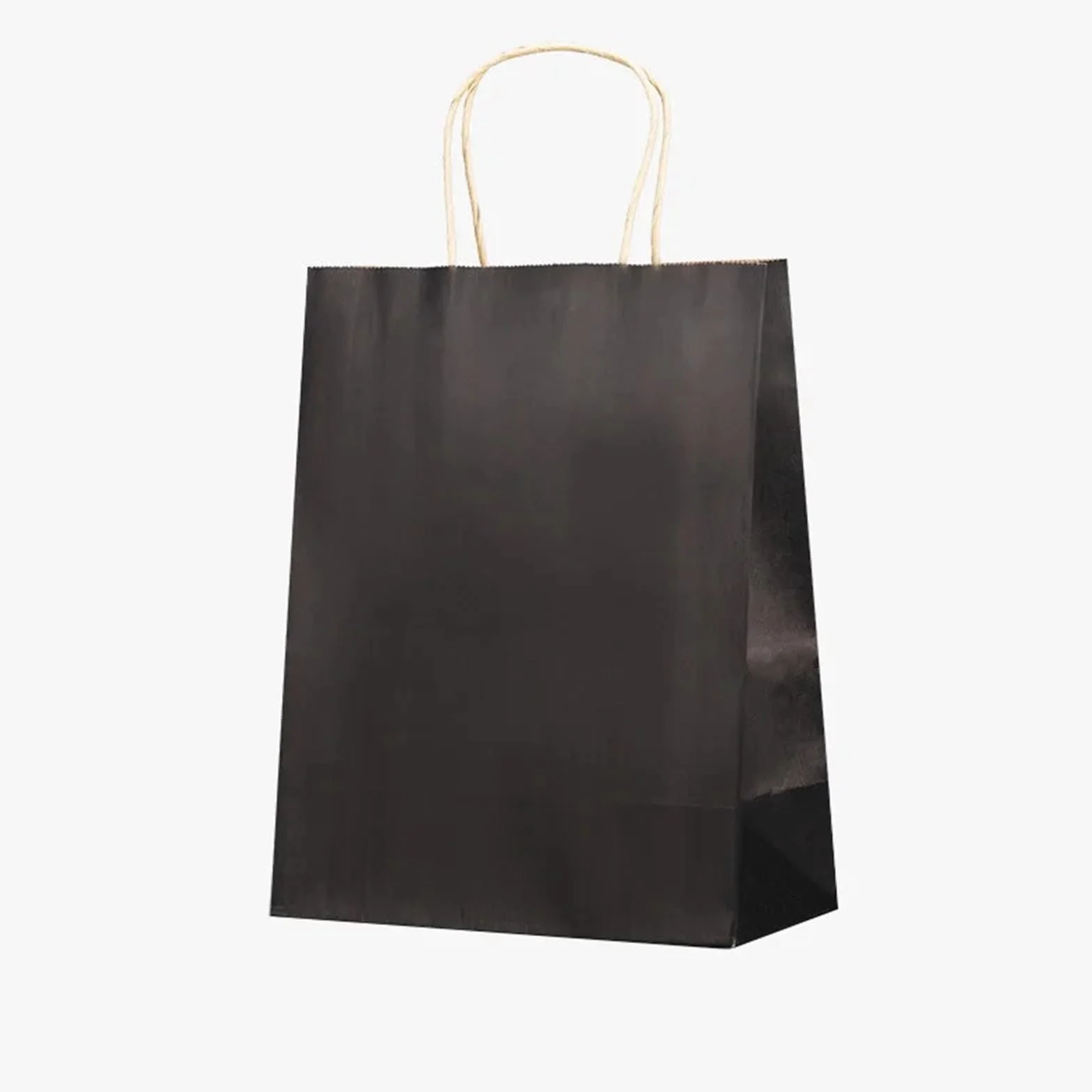 Bolsa Regalo 10-40 Bolsas De Regalo De Papel Marrón Con Asa | For negocios, bodas, fiestas de cumpleaños, bolsas de regalo, bolsas de compras(Black,40PCS,21x11x27CM)