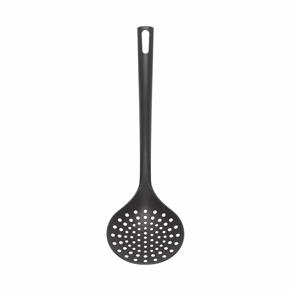 Chef Aid Skimmer de Nailon, Utensilios de Cocina Sin BPA, Antiadherente, Negro