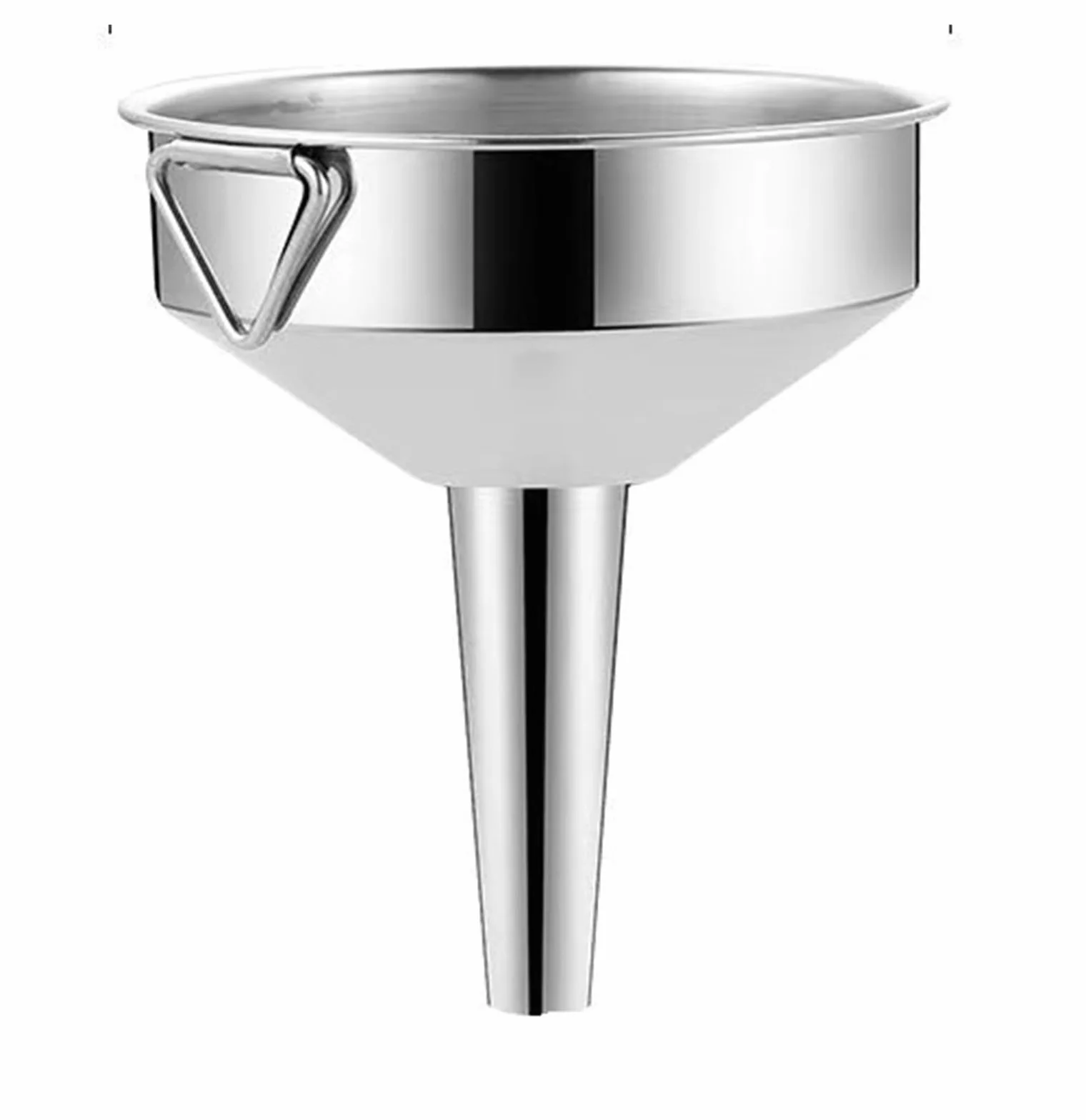 KeuLen Embudo de Acero Inoxidable, Embudo de Metal líquido for Aceite de Vino de Cocina con Filtro Desmontable, Embudo de Boca Ancha for enlatar Herramientas de Cocina(30CM)