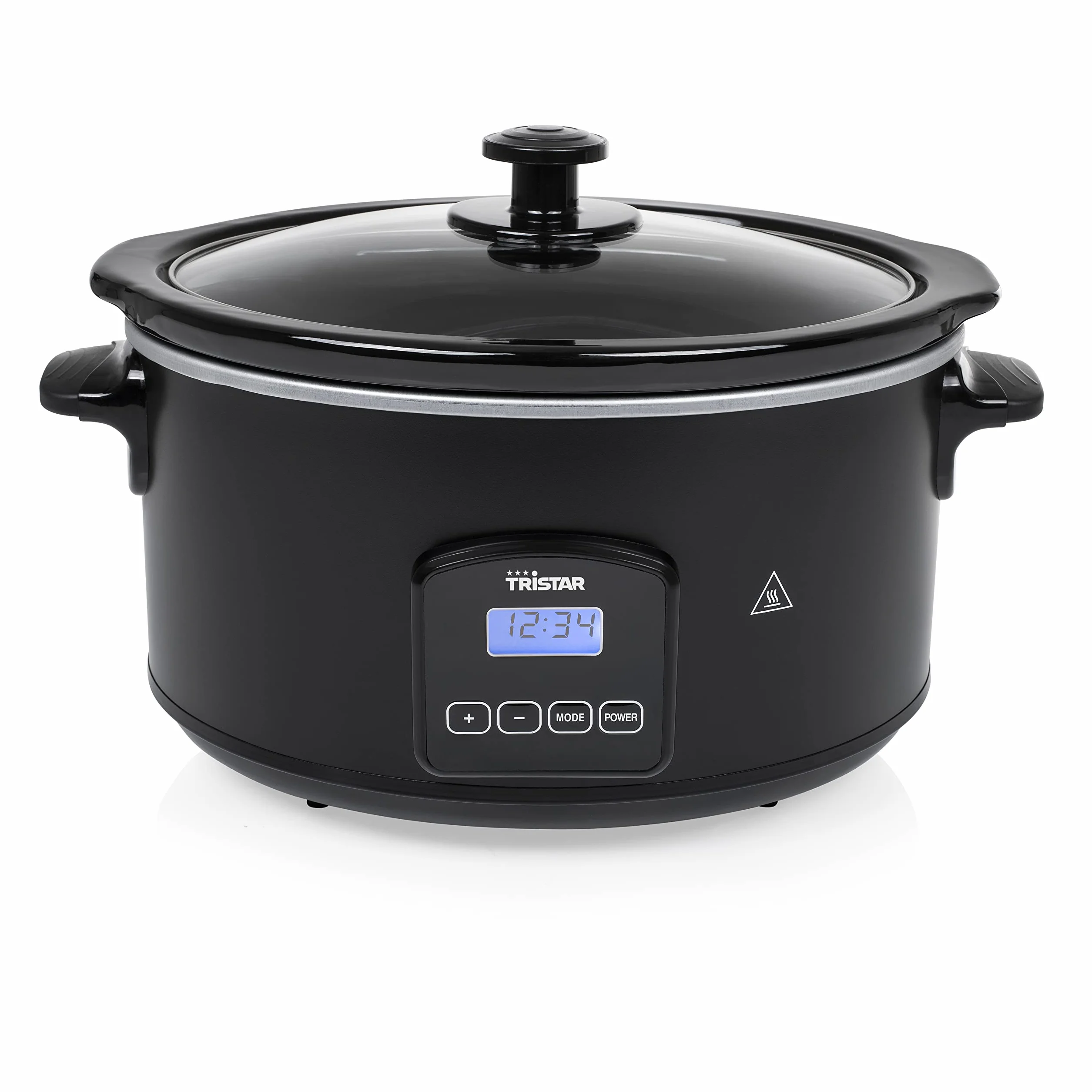 Tristar VS-3920 Olla de cocción lenta digital 4,5 L interior de cerámica temporizador negro