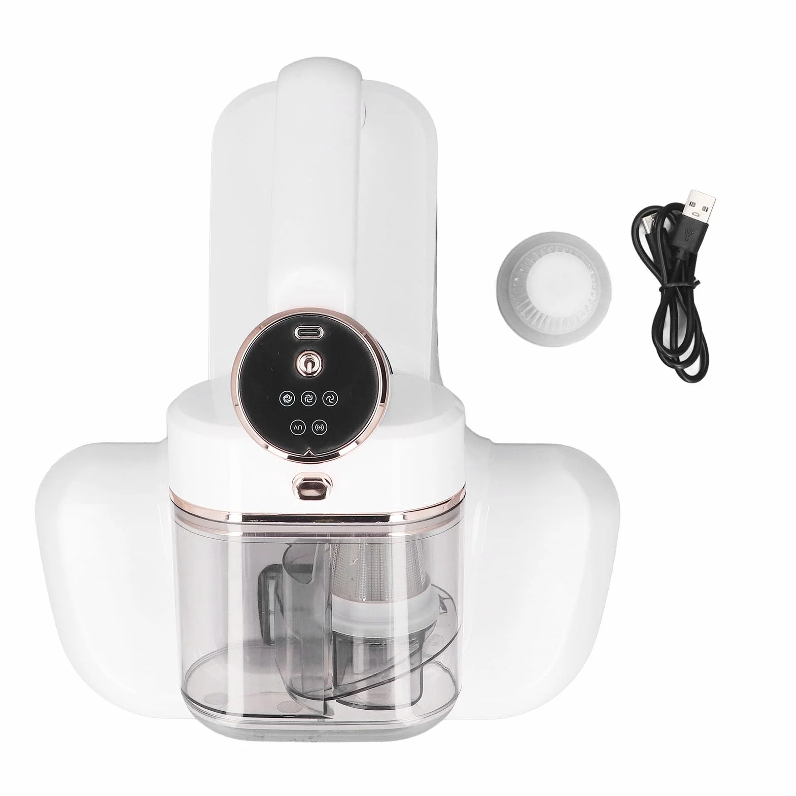 KIMISS Aspirador de Colchones con Fuerte Succión de 16Kpa para una Limpieza Profunda - Limpiador de Mano Inalámbrico para Sofás y Camas con Pantalla LED