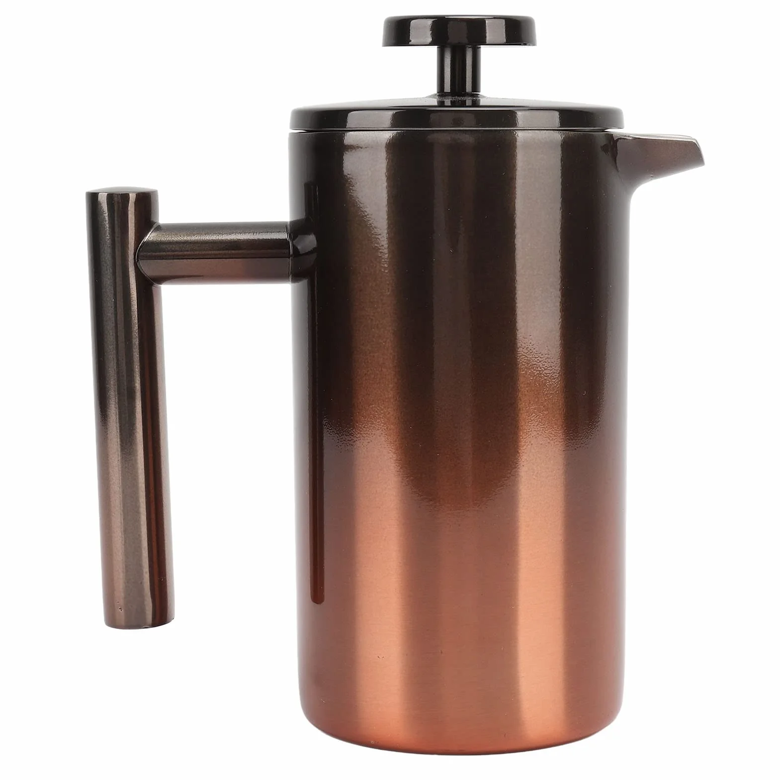Cafetera De Prensa Francesa, Prensa De Café Con Aislamiento De Acero Inoxidable 304, Cafetera De Prensa Francesa Con Filtro Rampa De Gradiente De Acero Inoxidable De Doble Capa(800ML)