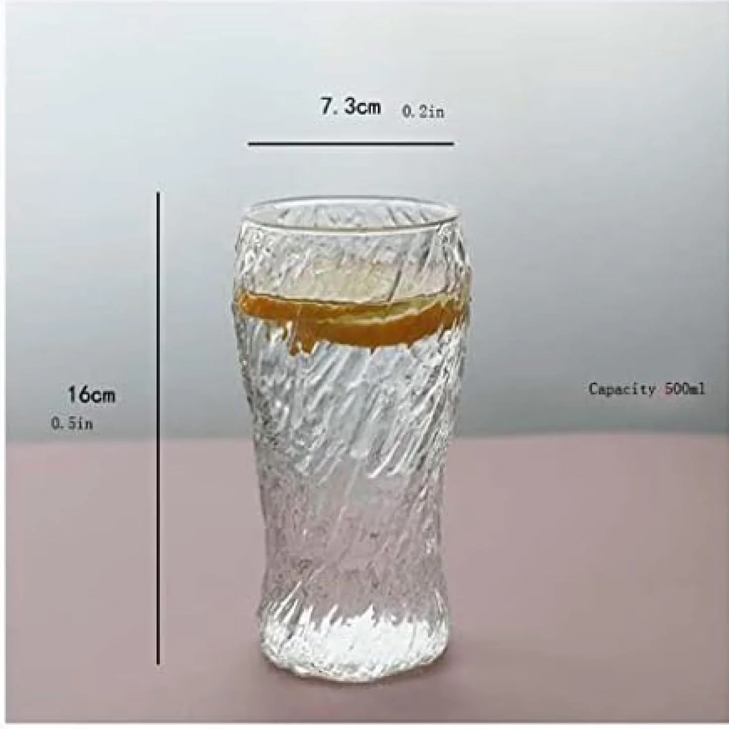 Juego de vasos de cristal transparentes para jugo, leche y café para cocina, ideal para desayuno y bebidas frías