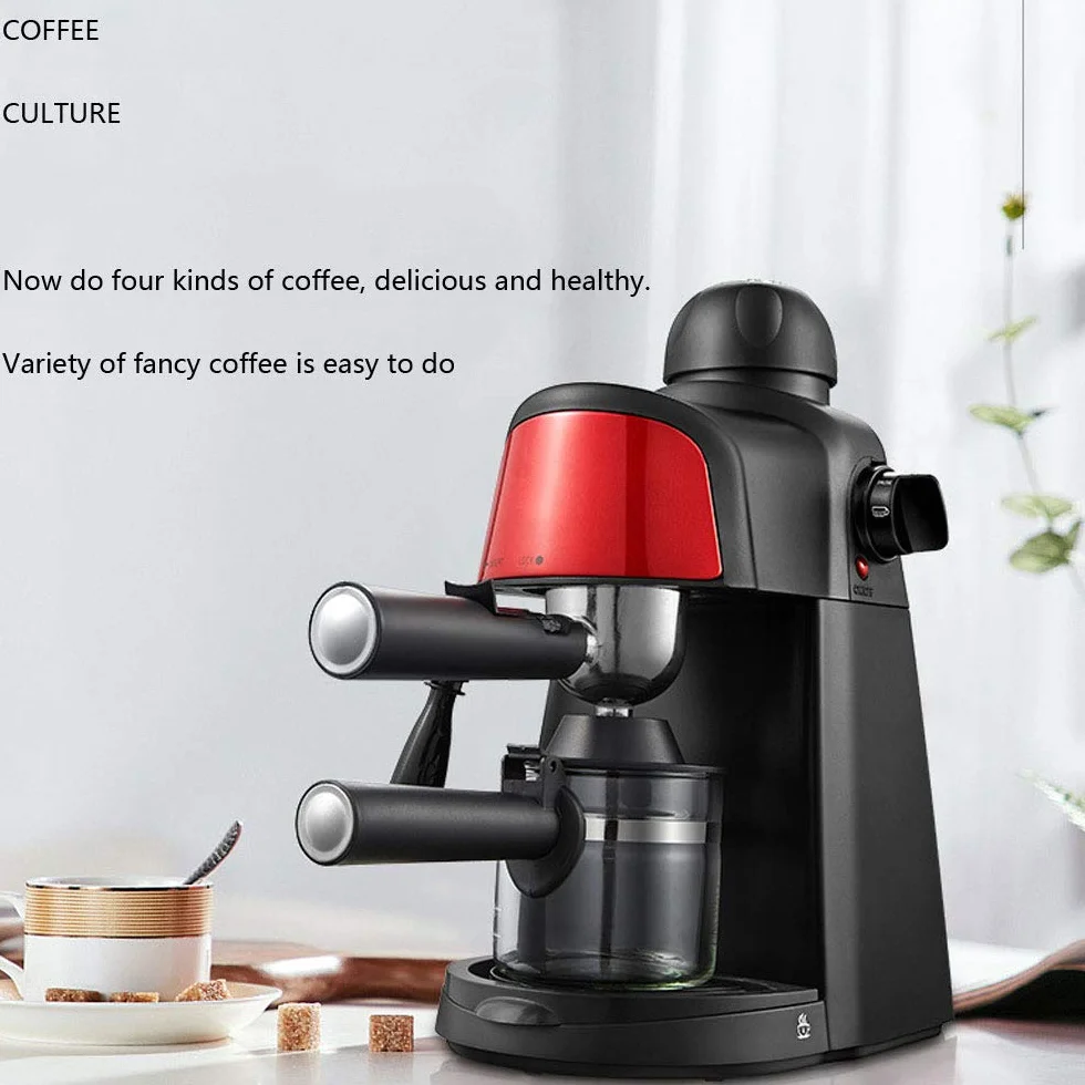 Máquina de café con vaporizador de Leche Máquina de café Espresso Italiano Espresso Tradicional Cafetera Máquina de Bebidas Calientes Espresso, Latte, Cappuccino Needed