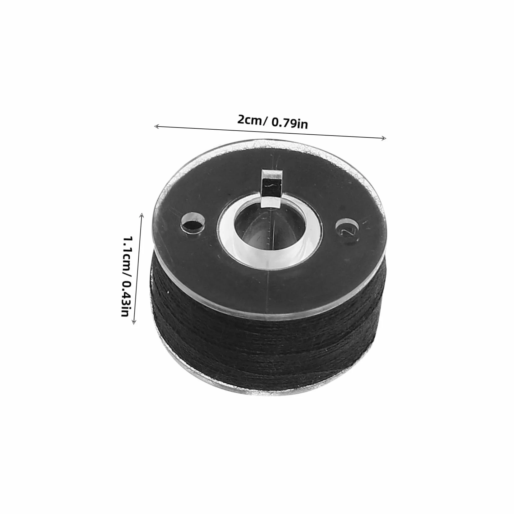 Bobinas de Hilo de Bordar de Poliéster Prebobinadas 144 Uds | Abs, 60s/2, Recambio Rápido para Máquina de Coser, Uso en Tareas de Bordado y Prendas