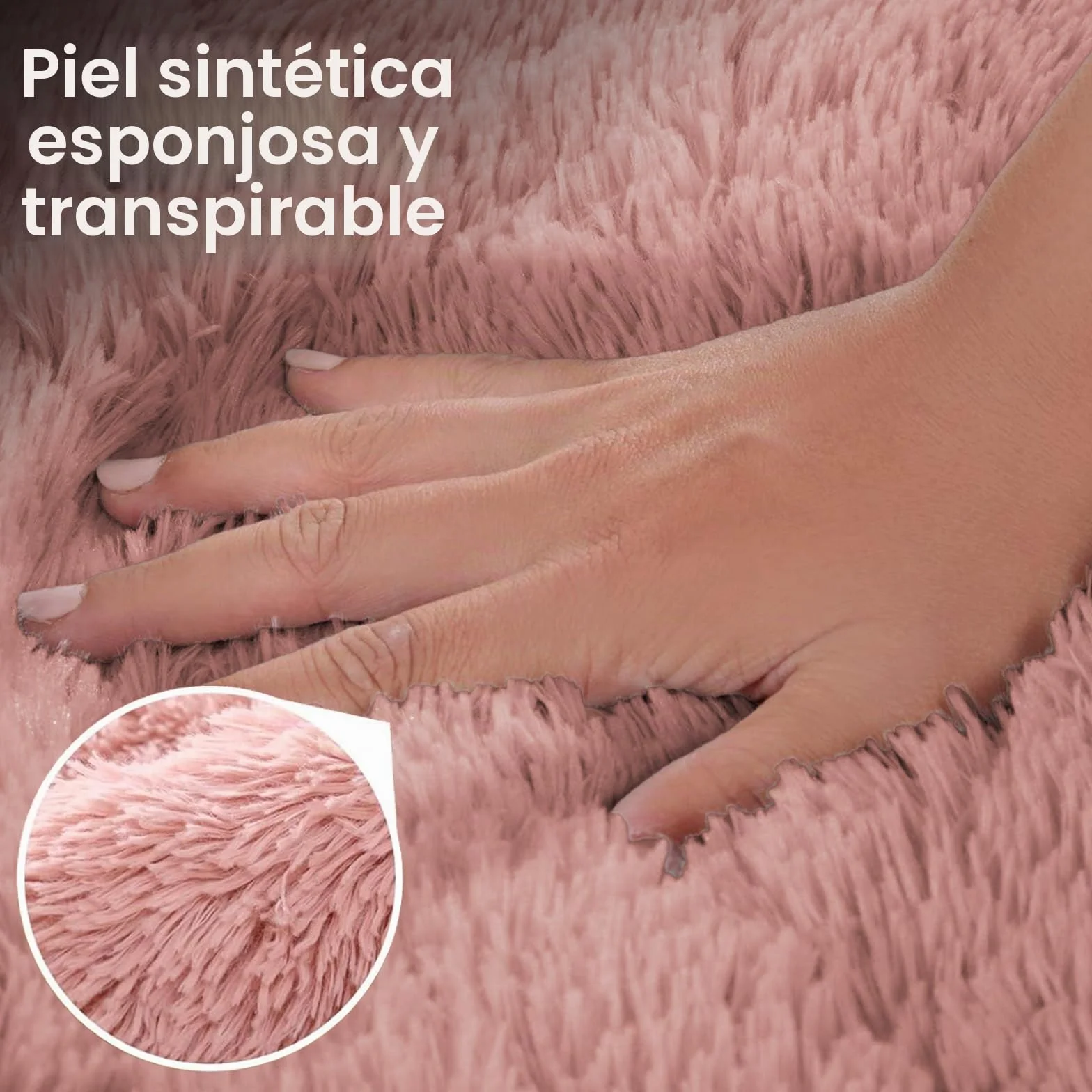 Sleepdown 5056242754657 Juego edredón con Fundas de Almohada, 1 pieza (220 cm x 230 cm), diseño de Pelo Largo, Color, poliéster, Rosa encarnado, Matrimonio