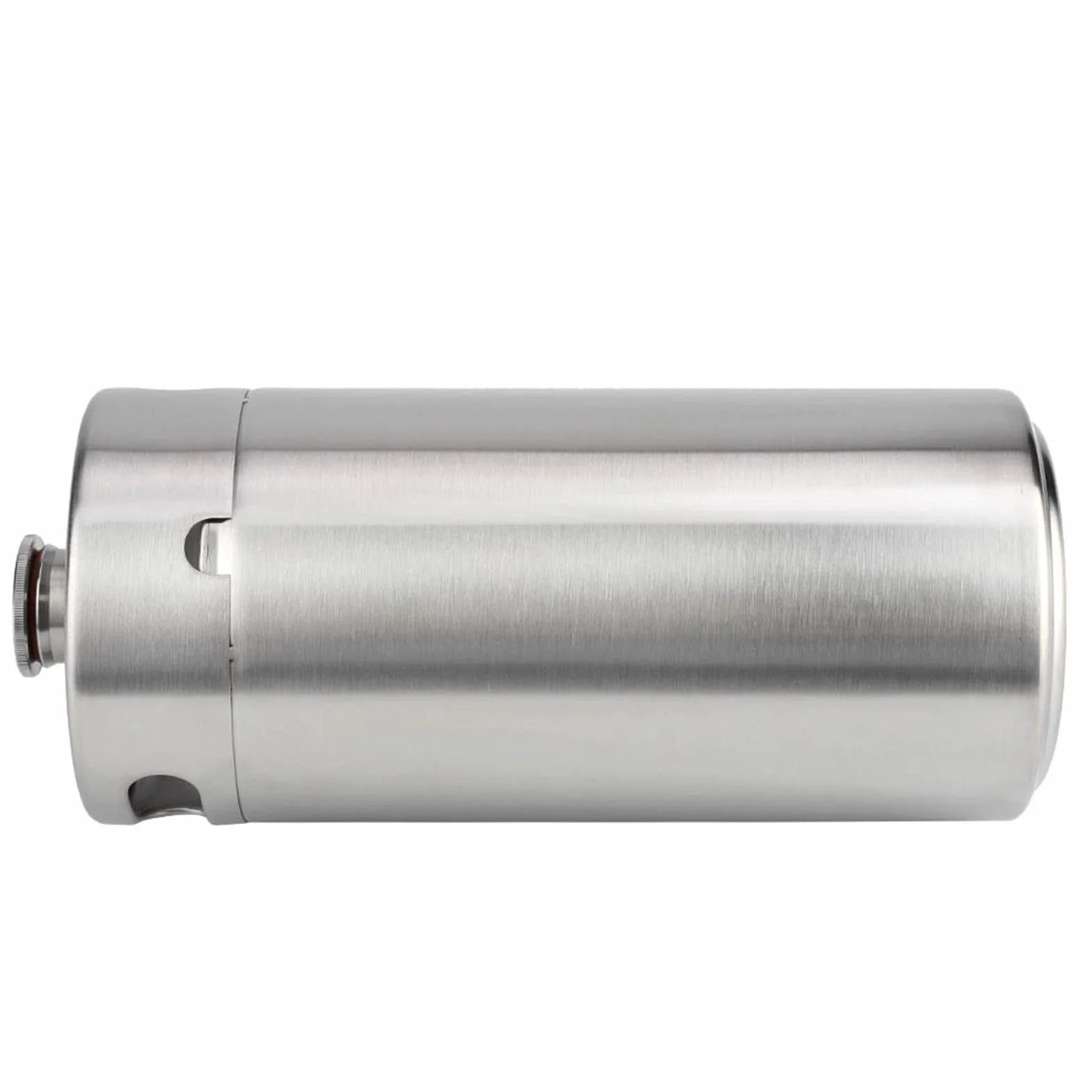 Barril de Cerveza Mini de 4L, Keg de Acero Inoxidable con Tapa Espiral, para Elaboración Casera y Uso Exterior