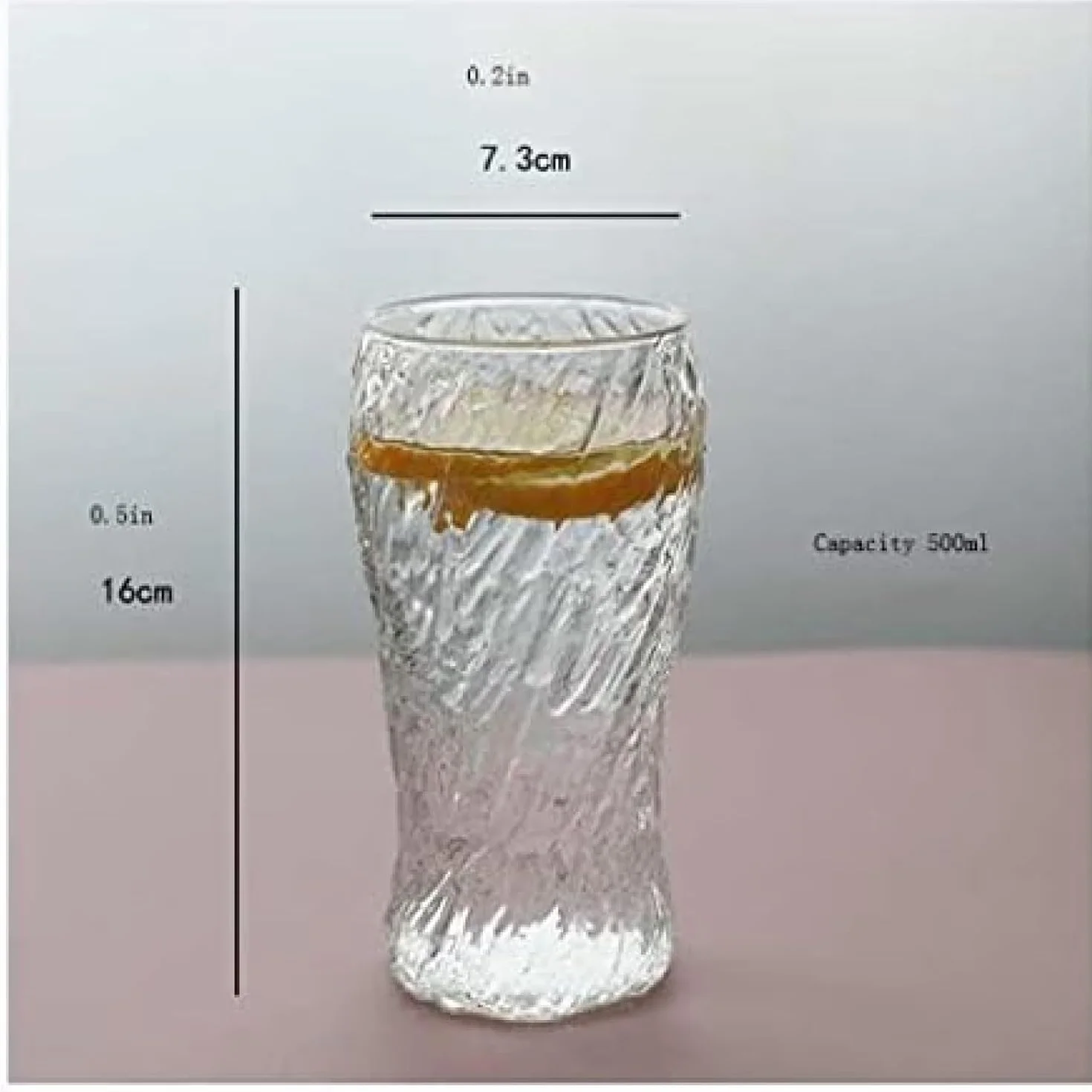 Juego de vasos de cristal transparentes para jugo, leche y café para cocina, ideal para desayuno y bebidas frías