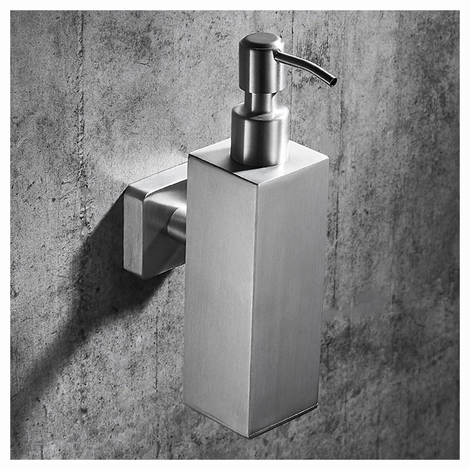 Ispensador De Jabón Cocina Acero inoxidable encimera dispensador de jabón (10 onzas) de pared de jabón dispensador adecuado for Fregaderos y encimera Dispensers Dispensador De Champú Y Acondicionador
