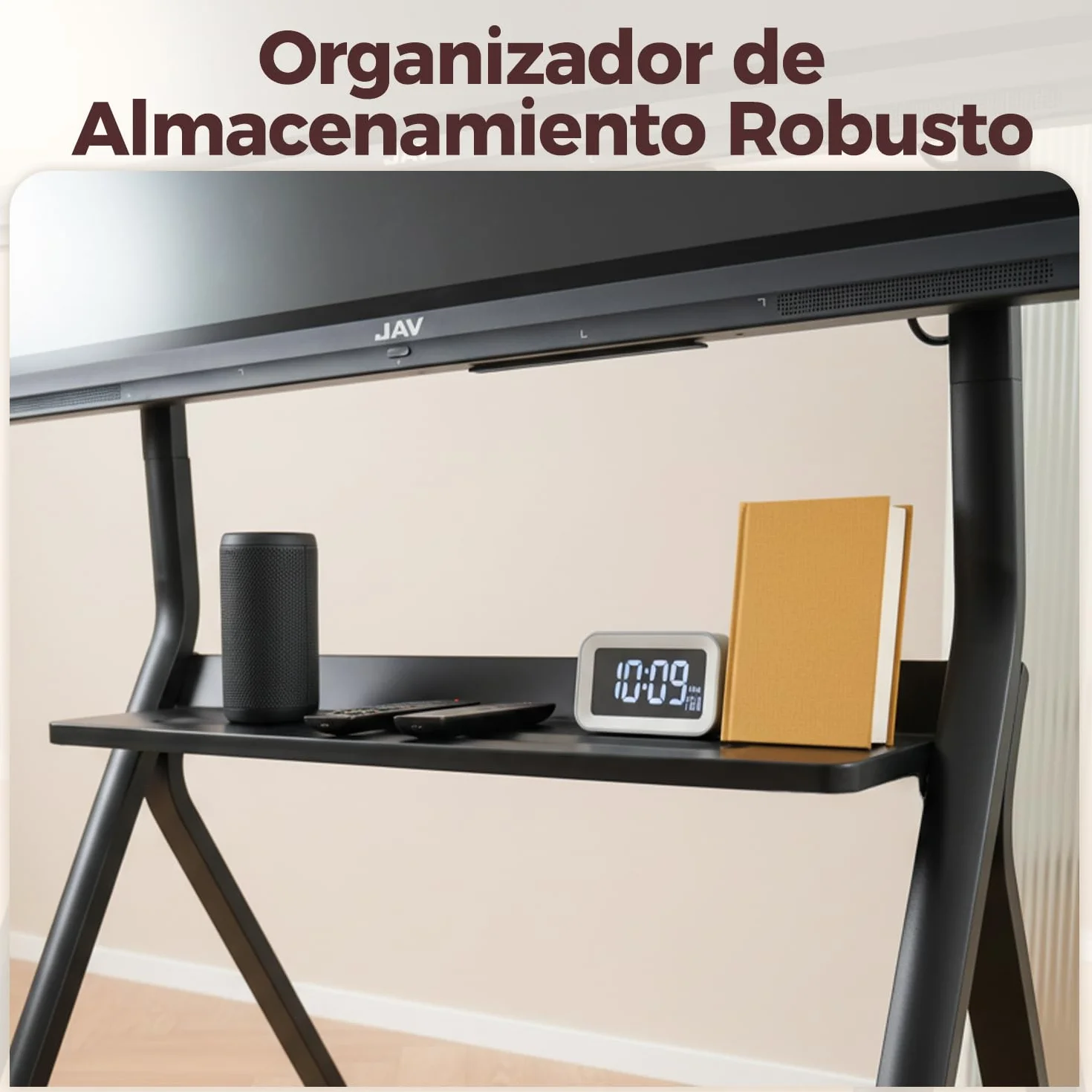 JAV Soporte para Pizarra Inteligente de 47”-65” con Rueda de Bloqueo de 360 para la Oficina o el Aula Moderna