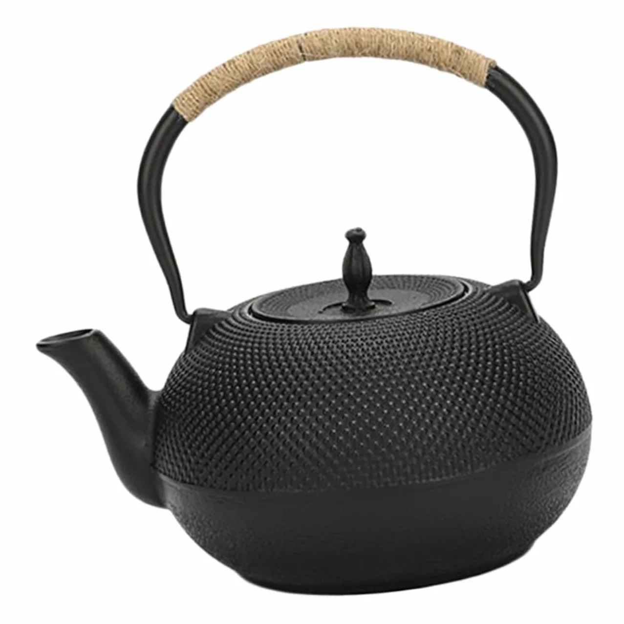 Alipis Tetera De Hierro Fundido Sin Revestimiento Tetera De Hierro Retro De Sobremesa Vintage Para Infusiones De Té