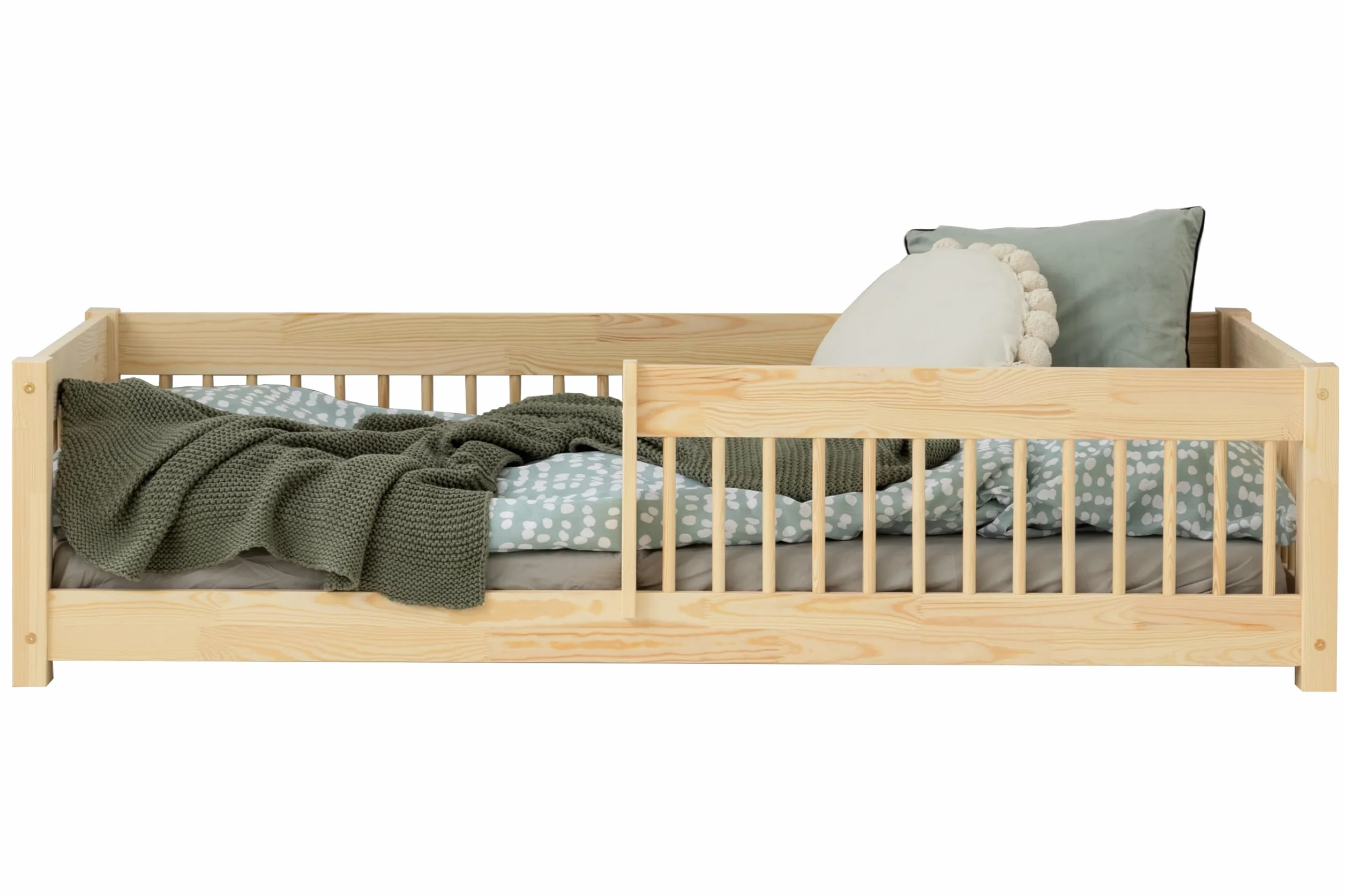 ADEKO Cama Infantil CPW 90x180 Cama Individual de Madera Muebles de Dormitorio Infantil, Cama con Somier de Láminas, Variaciones Varias