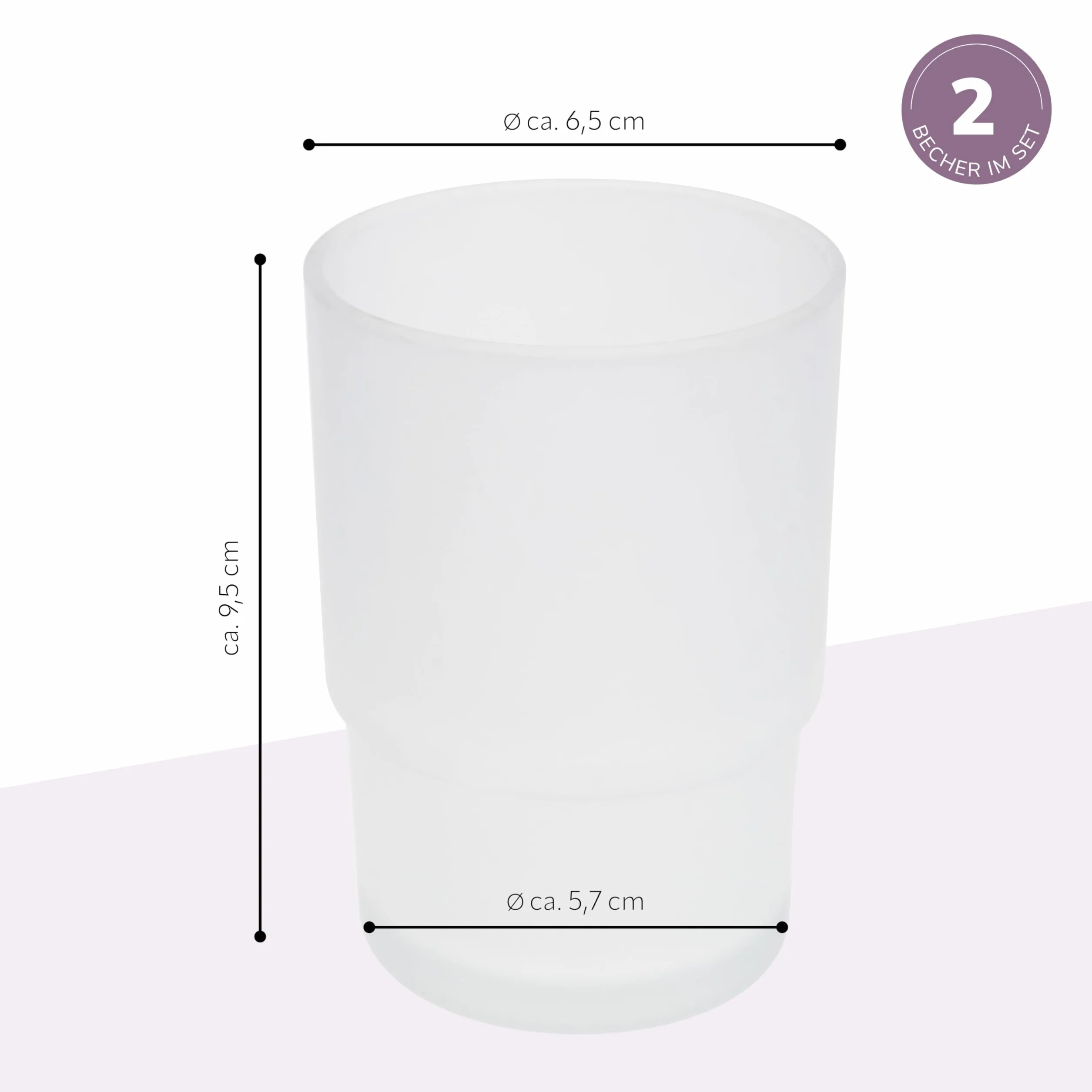 bremermann Vaso de reemplazo Piazza & Lucente (2, Vidrio)