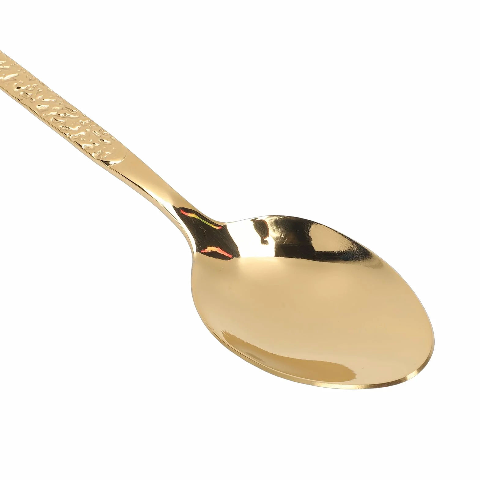 ASHATA Juego de Cubiertos Precisos, Elegante Utensilio de Cubiertos de Acero Inoxidable para 6 Personas, Apto para Lavavajillas para Fiesta de Bodas (Patrón De Piedra Oro)
