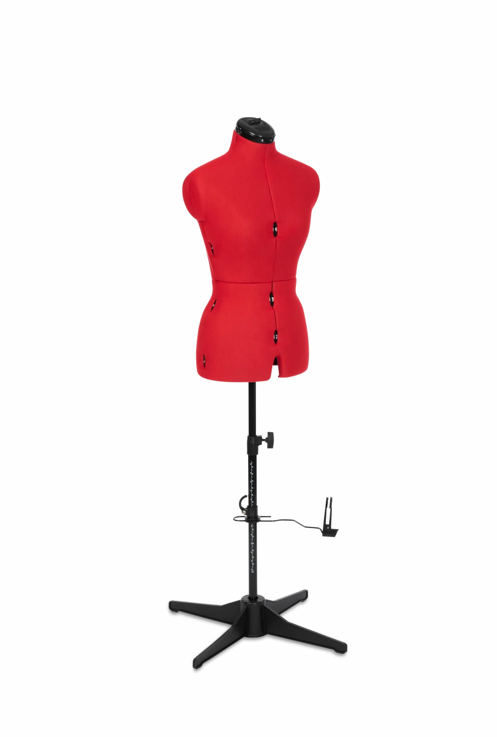Adjustoform Coser Sew Simple 8 Partes Forma de Vestido Ajustable, Tela de nailon rojo amapola, S