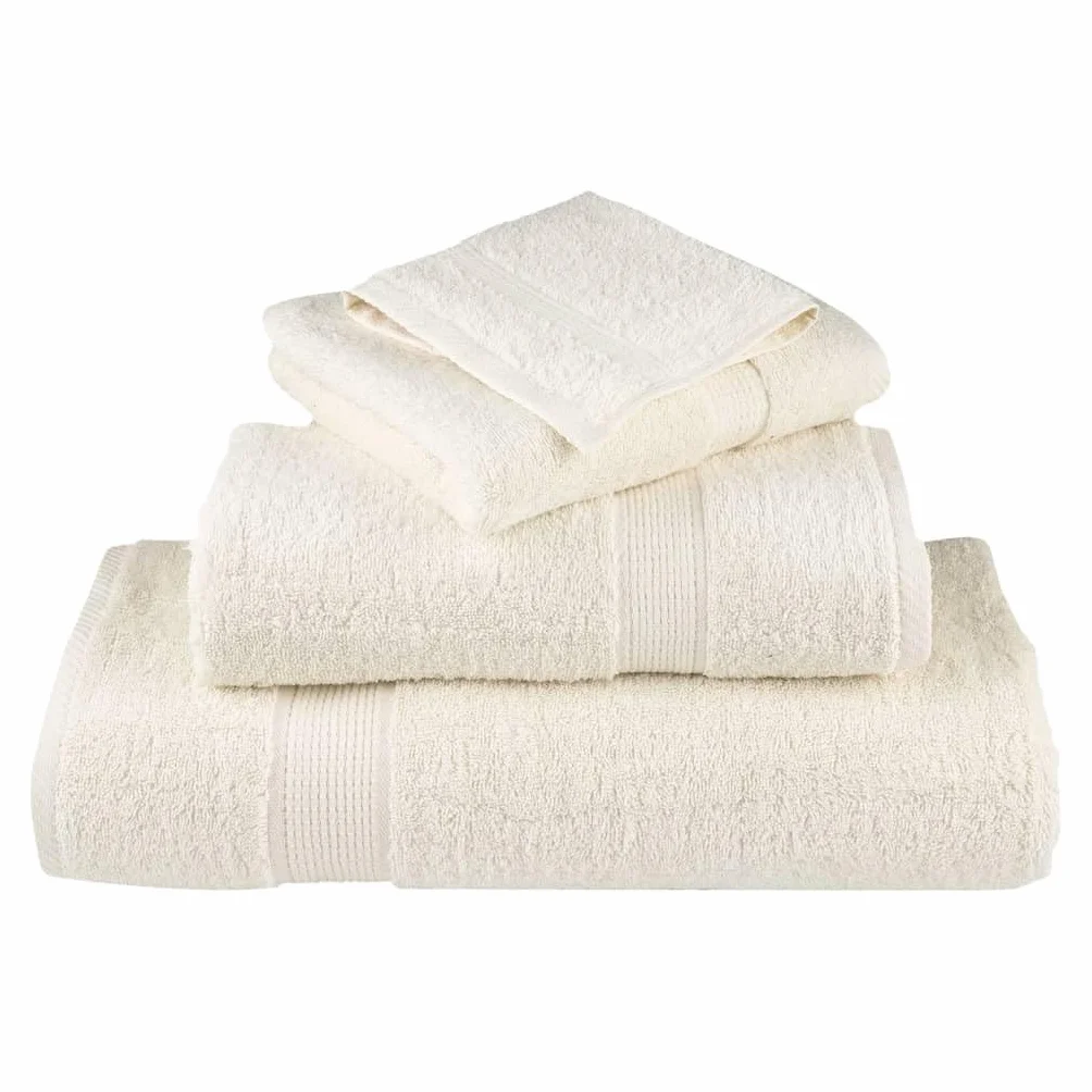 Solund - Juego de 8 toallas absorbentes de algodón de alta calidad, 600 g/m², con práctico gancho para colgar, para hotel y hogar