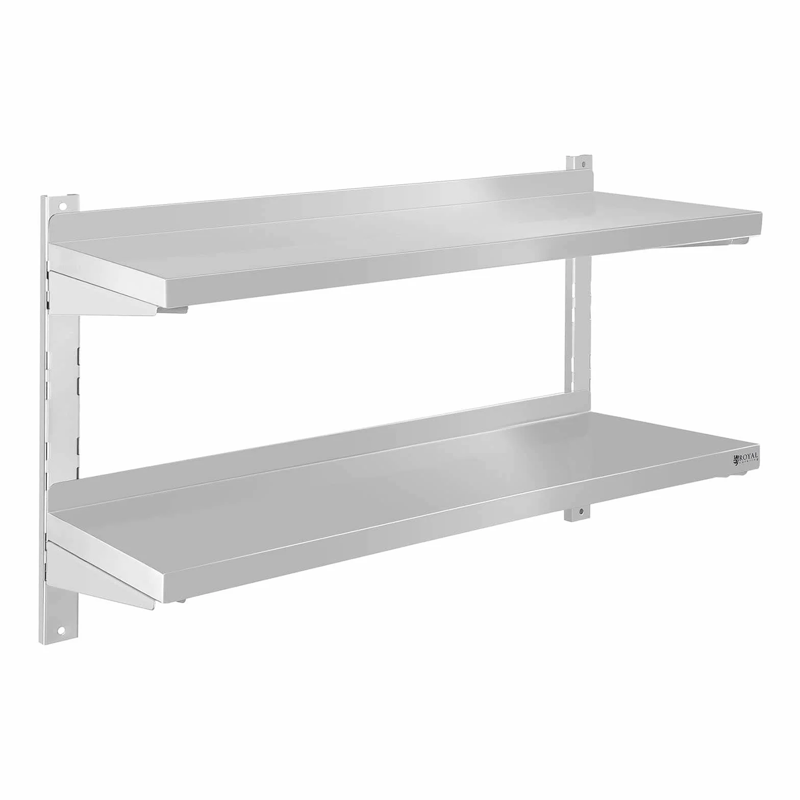Royal Catering - RCWR-80.2 - Estante metálico para Cocina - 2 baldas - 80 cm