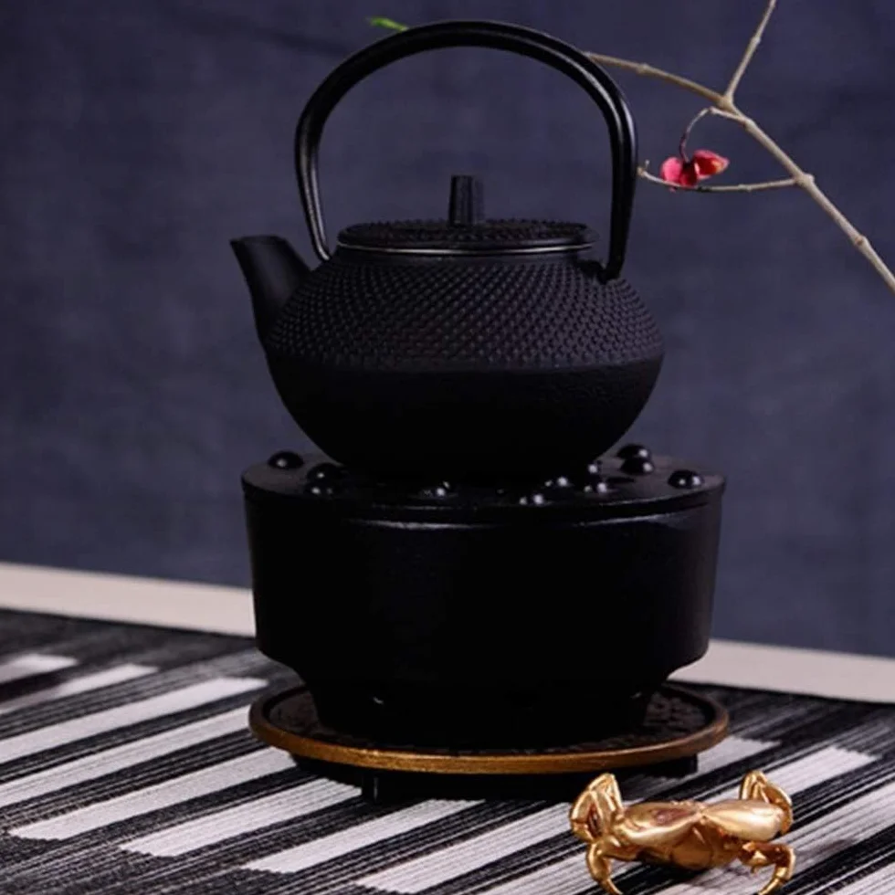 RUVOO Tetera Hierro Fundido Tetera Japonesa Tetera De Hierro Fundido De Estilo Japonés De 50ML, Adornos De Tetera como Decoración De La Cocina del Hogar China Tetera Hierro