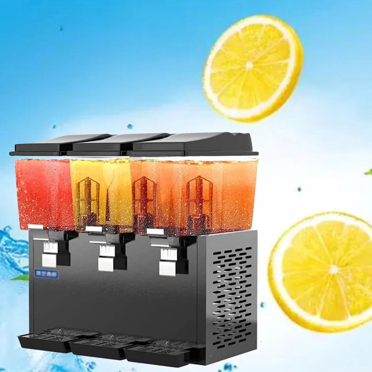 Dispensador Bebidas Frías Dispensador Comercial Bebidas Zumo Frío, Dispensador Zumo Dispensador Acero Inoxidable Desayuno Buffet Bares Hoteles,48L