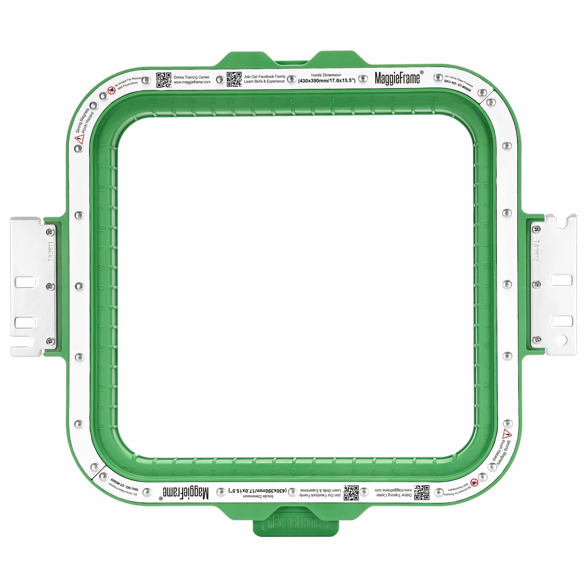 Brewland Bastidor de bordado magnético 215x230mm para BAI V22 V22-2 M22 | Compatible con BAI KESI 1204/1504, KESI 1206/1506; 8.5x9inch