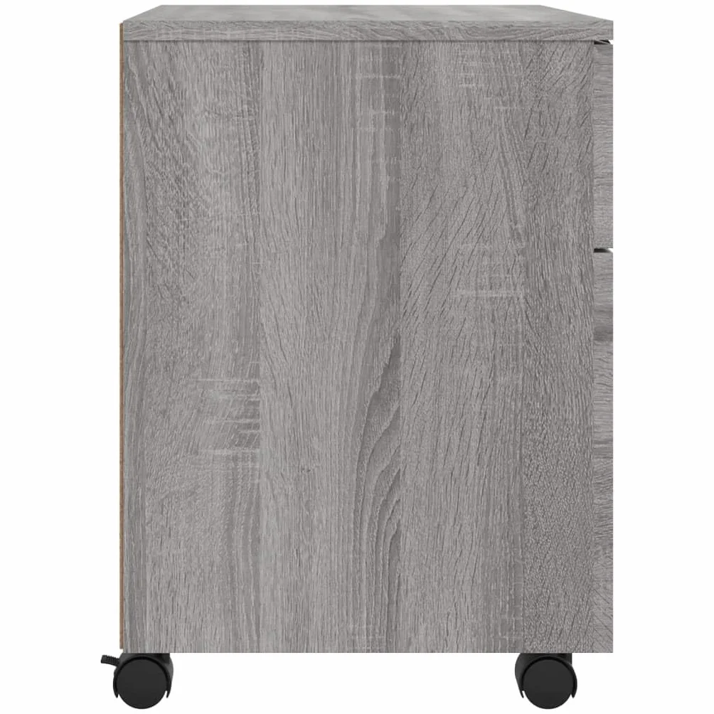 Genérico Archivador Ruedas Madera contrachapada Gris Sonoma 45x38x54 cm,Mobiliario,Armarios y almacenamiento-817136