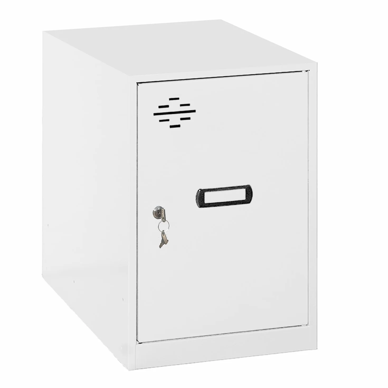 Simon Rack Taquillas Vestuario Pequeña, 475x300x500 mm, Amario Metalico Pequeño, Incluye Llave, Blanco - Simonlocker