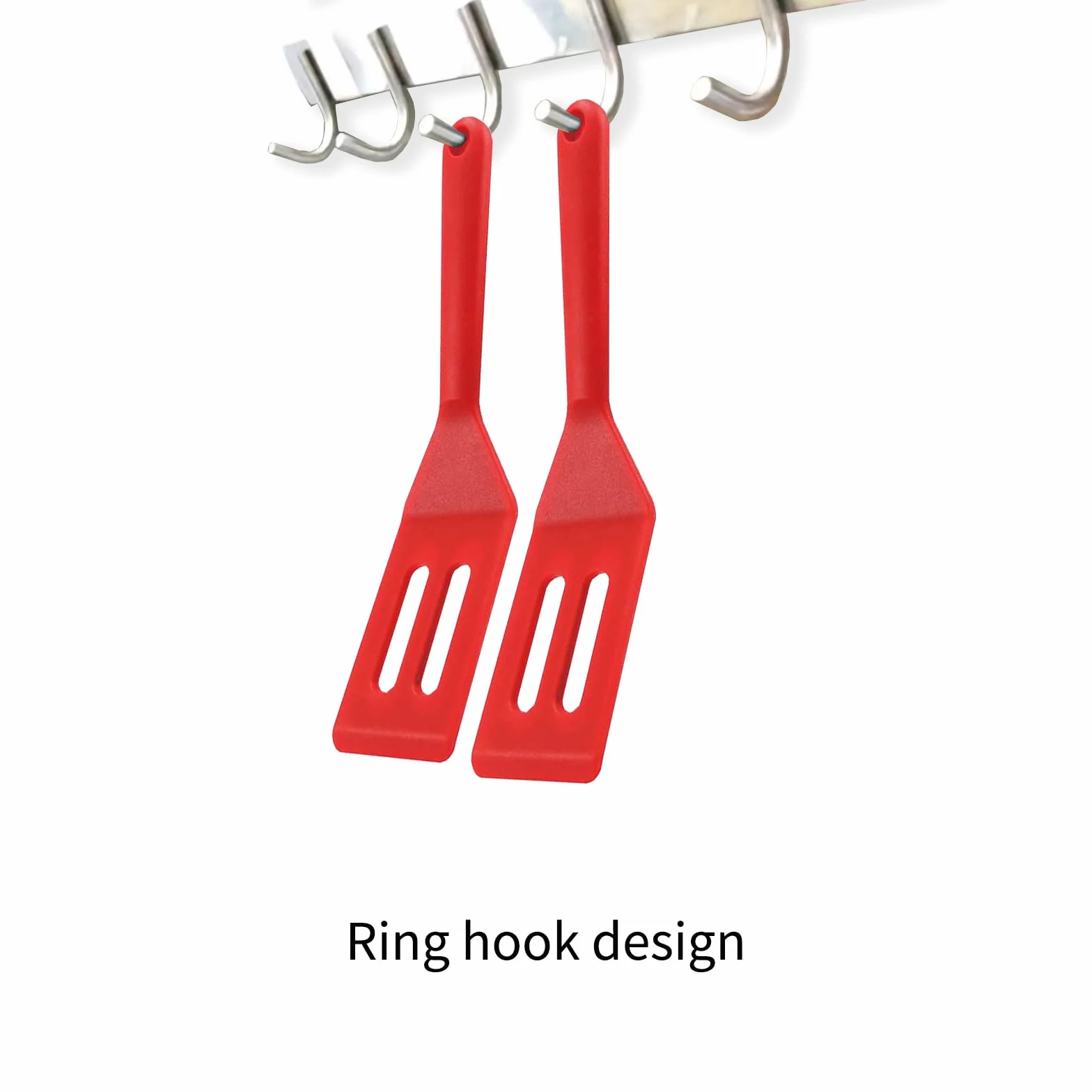 Espátula pequeña, 2 piezas pequeñas de silicona flexible para utensilios de cocina antiadherentes