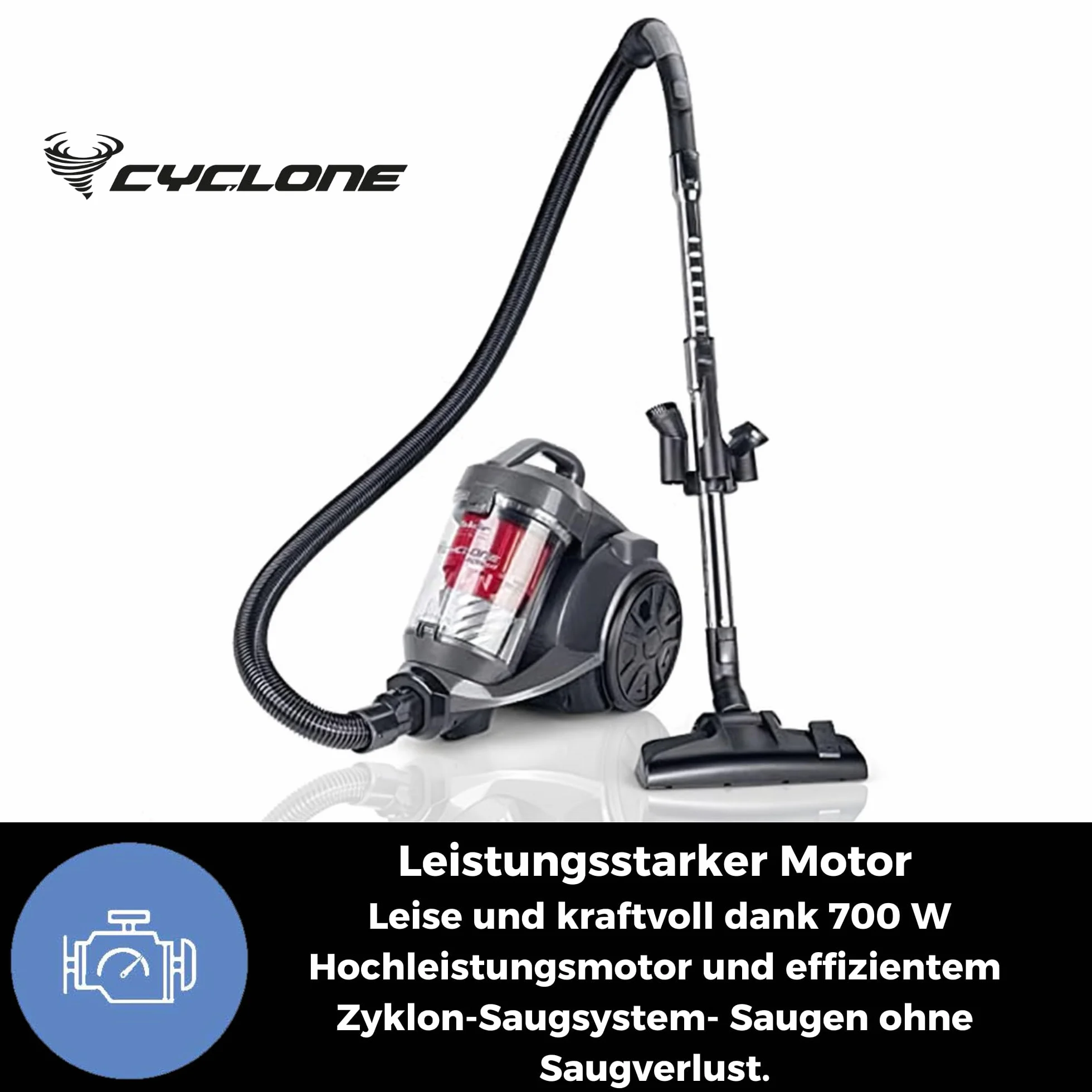Fakir 3693003 Staubsauger BL240 beutellos