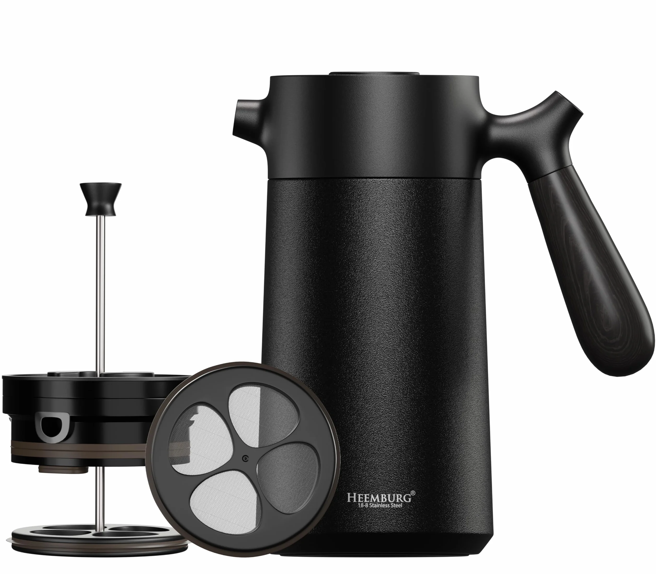 Heemburg French Coffee Press - cervecería térmica - Cafetera Francesa Doble Pared - espresso y tetera Acero inoxidable