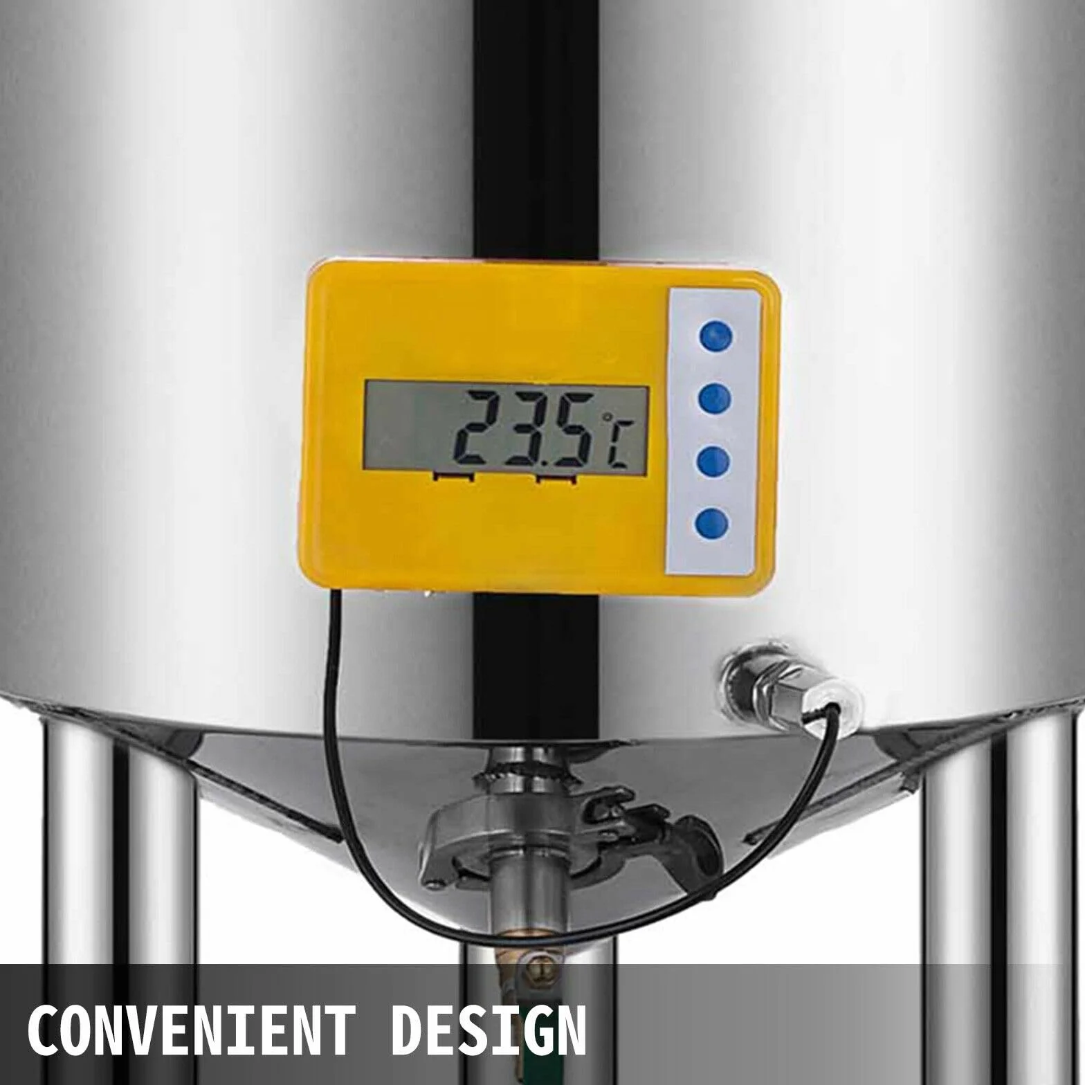 Cubo for fermentador de cerveza, acero inoxidable 304, 15L-50L, bote vino alto sellado for bebidas, elaboración lácteos, promoción la fermentación Para principiantes y uso doméstico(26L)