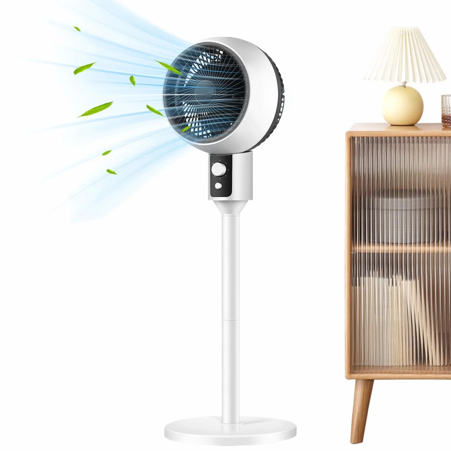 Ventilador de pie Soplador Silencioso 3 Velocidades Torre Pie Flujo De Aire | Ventilador Para Suelo Para Oficina, Patio, Tienda, Dormitorio, Baño, Habitación, Hogar Y Garaje