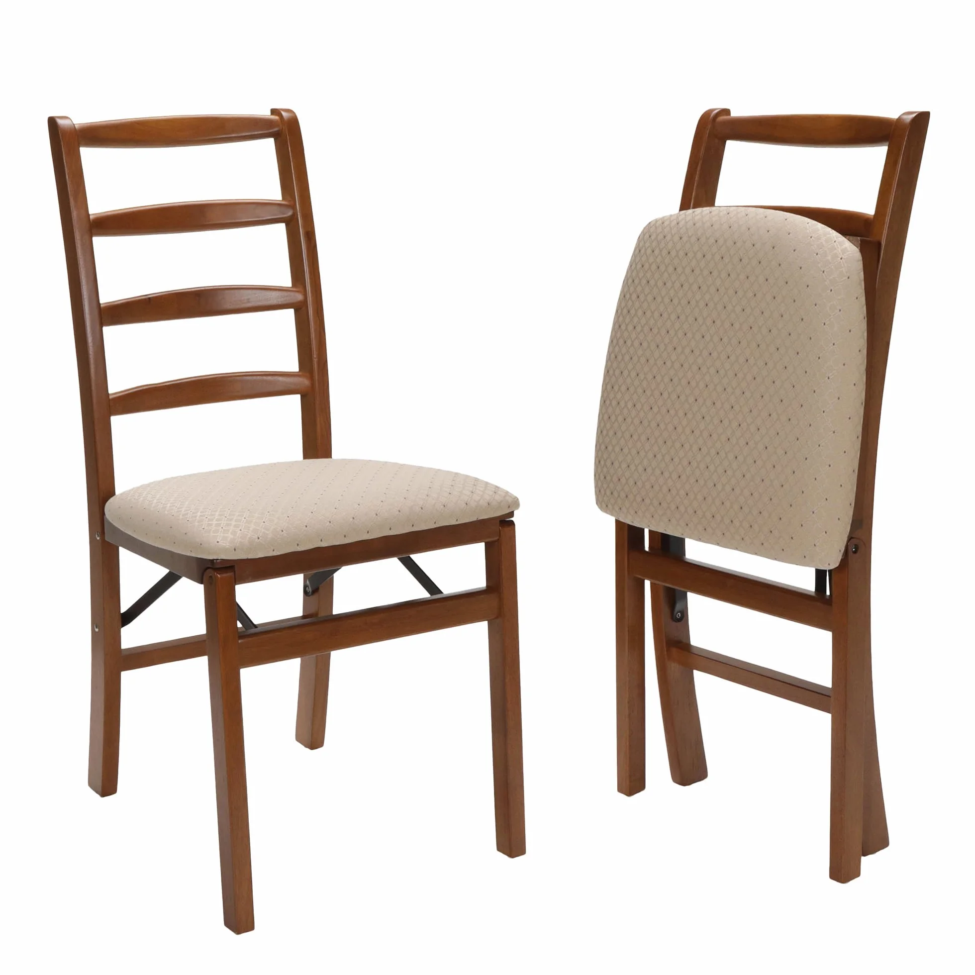 MECO STAKMORE Shaker-Silla Plegable con Acabado Fruta, 2 Unidades, Madera frutal