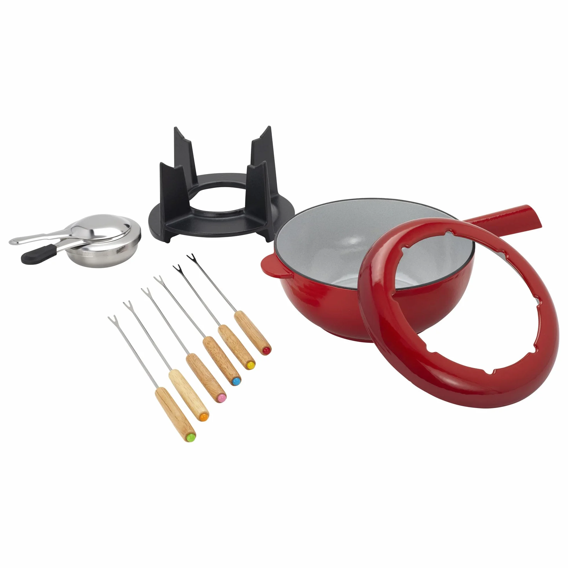 ZWILLING Hierro Fundido Juego de Fondue, Rosso