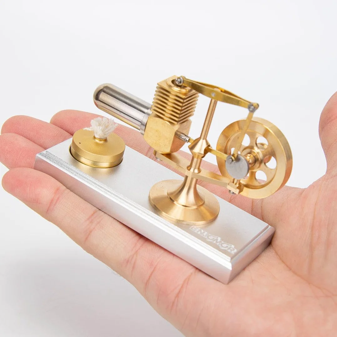 Sterling Engine Kit, Sterling Motor Mini-Balancierbar Balancierbar Aire Caliente Motor Externo Stirling Motor Modelo, Juguete Educativo Regalo de Cumpleaños para los entusiastas de la tecnología (RTR)