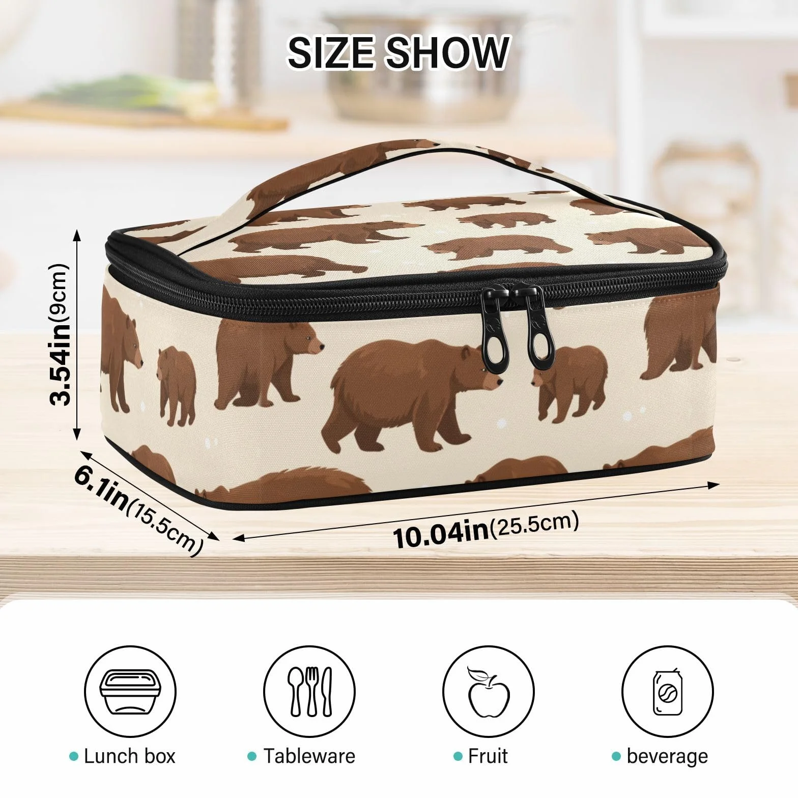 Bolsa de almuerzo para niños y niñas, con aislamiento, reutilizable, para mujeres, hombres, preparación de comidas para la escuela, trabajo, picnic