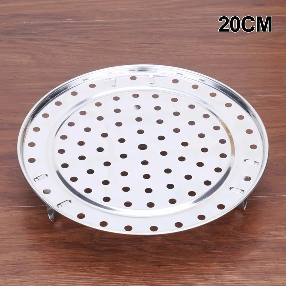 Bandeja de vapor ajustable acero inoxidable 20 cm 3 soportes desmontables para ollas sartenes