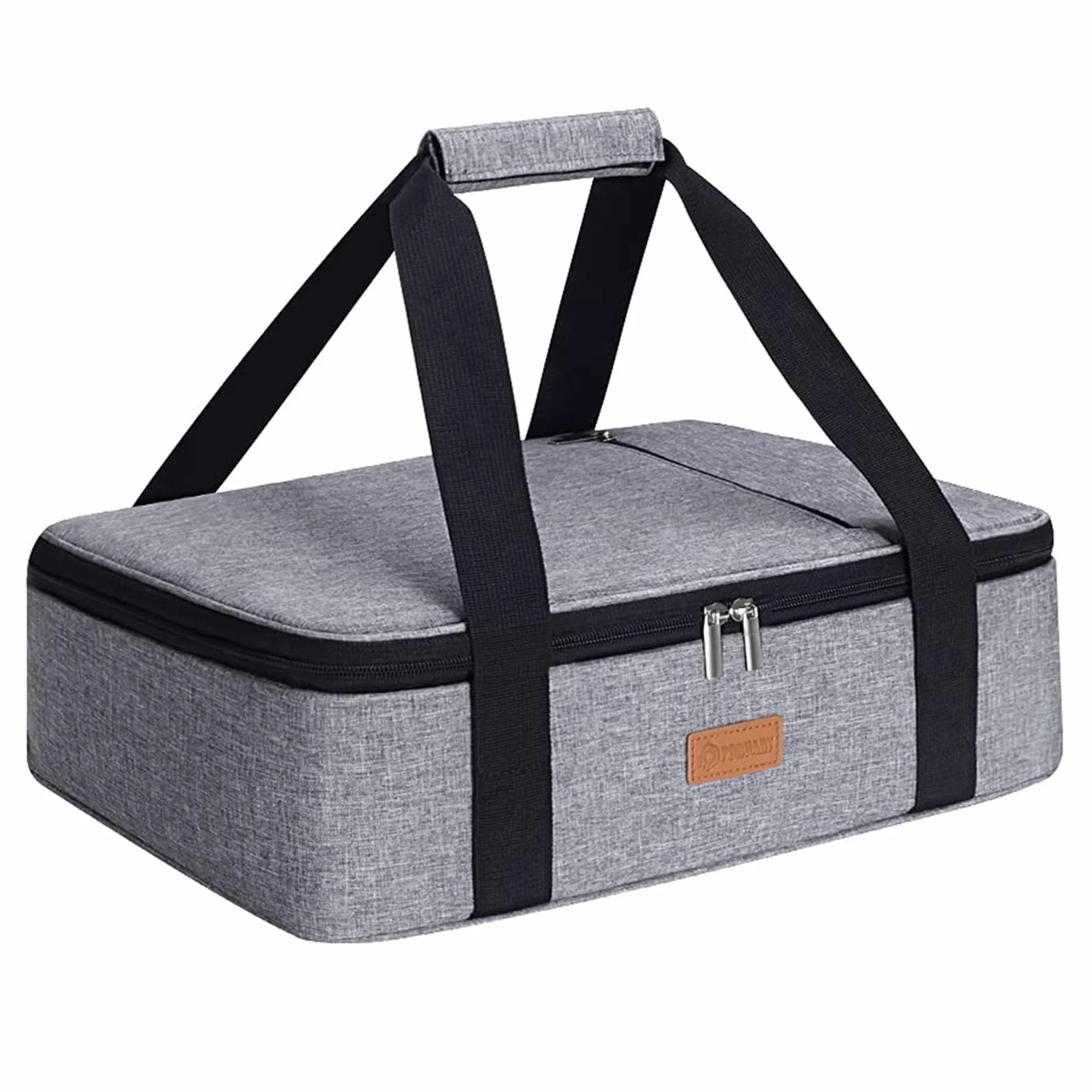 Cacerola para alimentos fríos o calientes, bolsa aislante expandible, perfecta para lasaña, para comidas compartidas, picnics, playas, viajes, se adapta a una fuente para hornear de 15.7 x 11