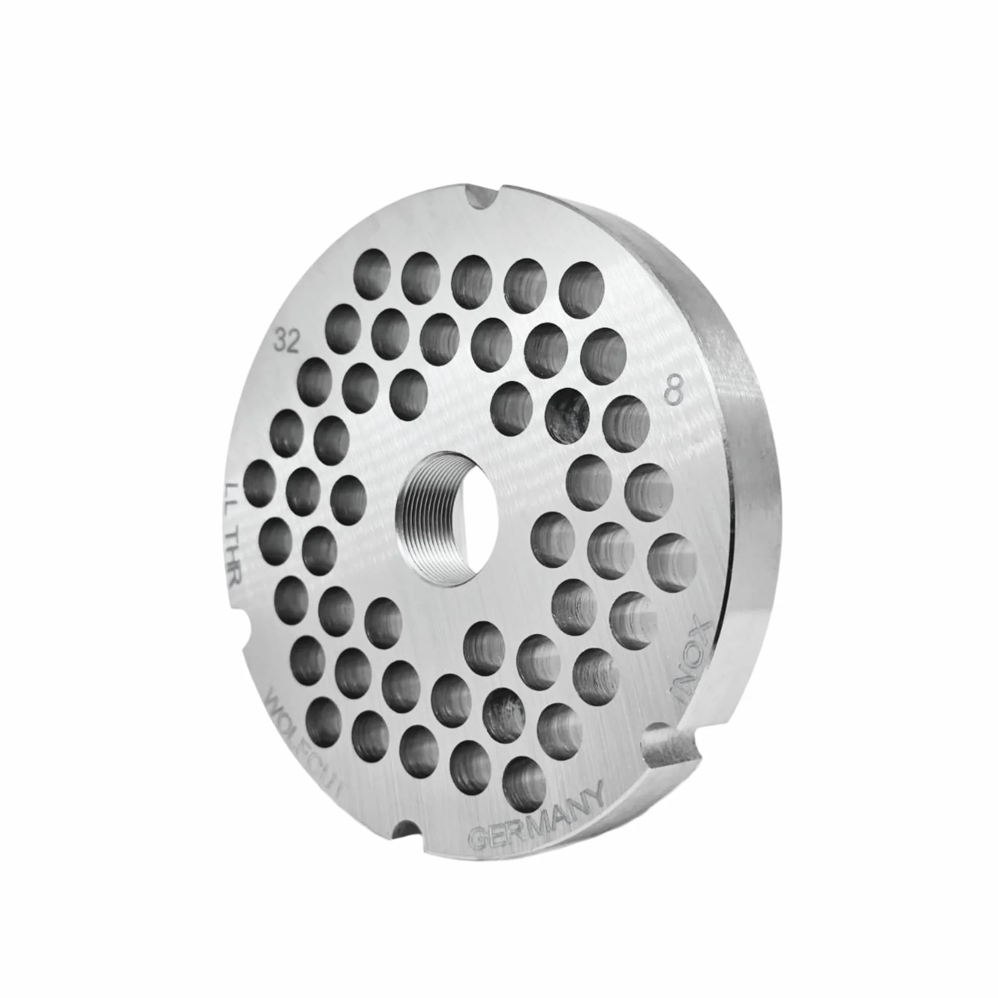 Wolfcut Inox Longlife - Cuchillas para picadora de carne (4 ranuras y roscadas, repuesto para/compatible con todos los tamaños de picadora de carne estándar 32 – 8,0 mm)