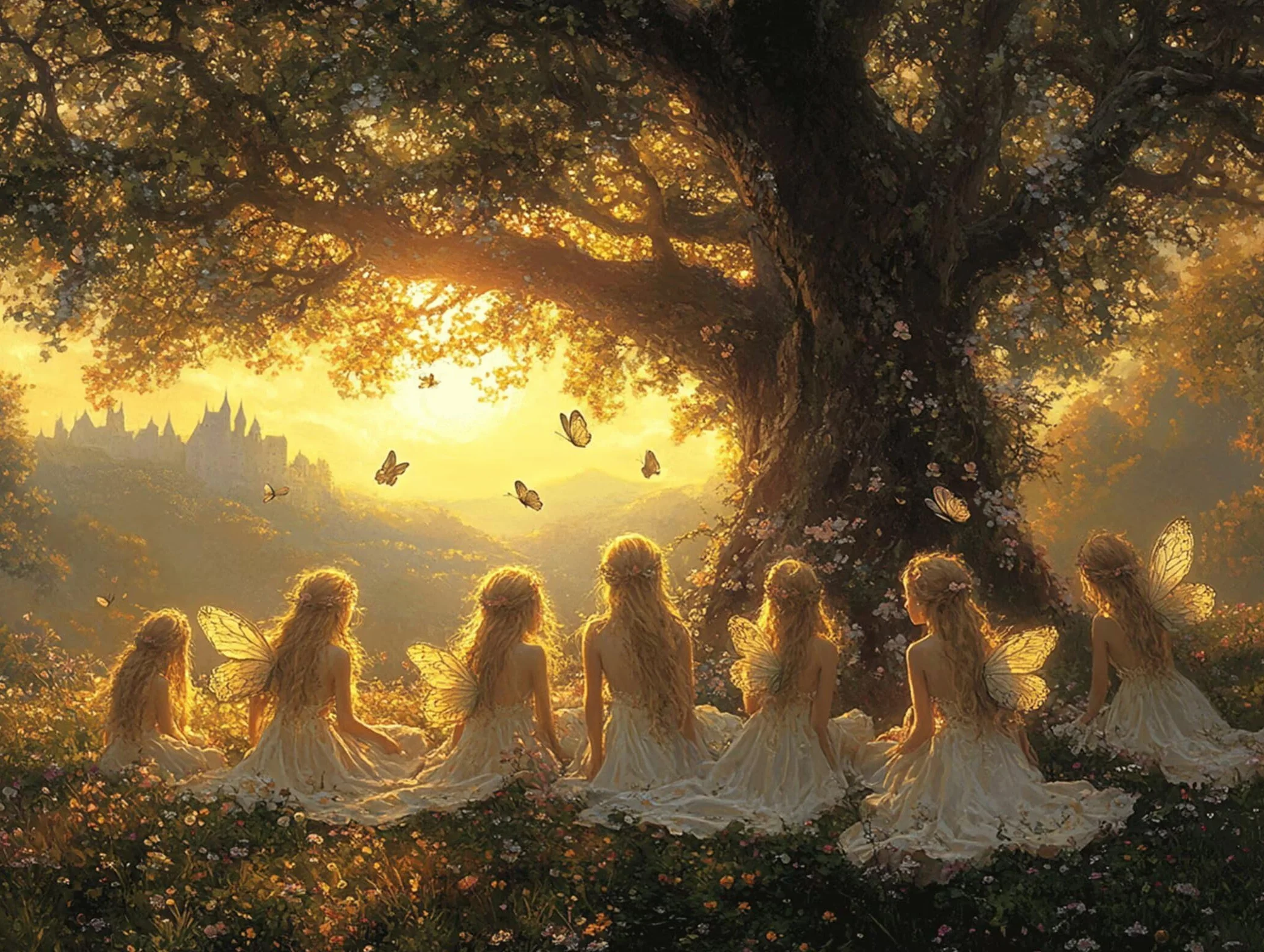 Pintar por Numeros Ángel Pinturas Acrilicas Atardecer Pintura por Numeros Lienzos para Pintar, Pintura Acrilica Manualidades, Decoración para Hogar, Regalos Cumpleaños, 90x120cm Sin Marco, q-858
