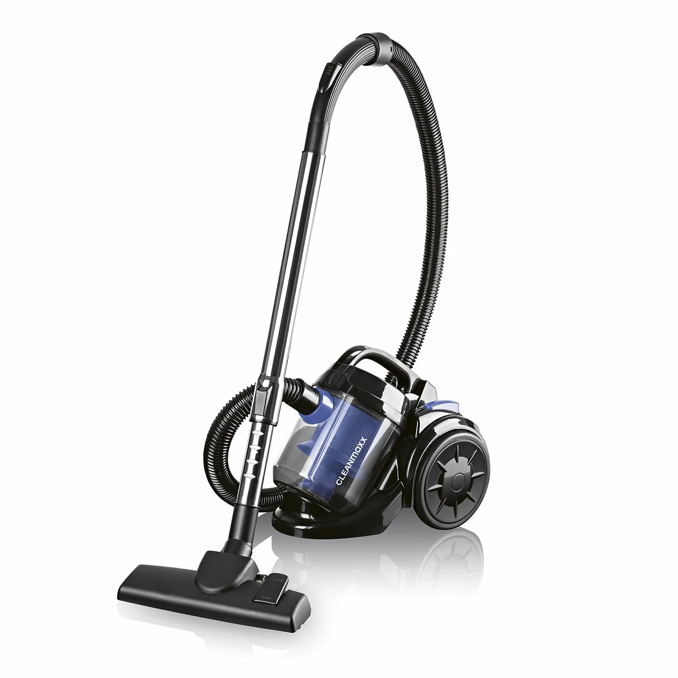 CLEANmaxx Aspiradora multiciclónica, ligera y sin bolsa, rango de funcionamiento de 21 pies, juego de boquillas especiales, EPA y filtro de esponja