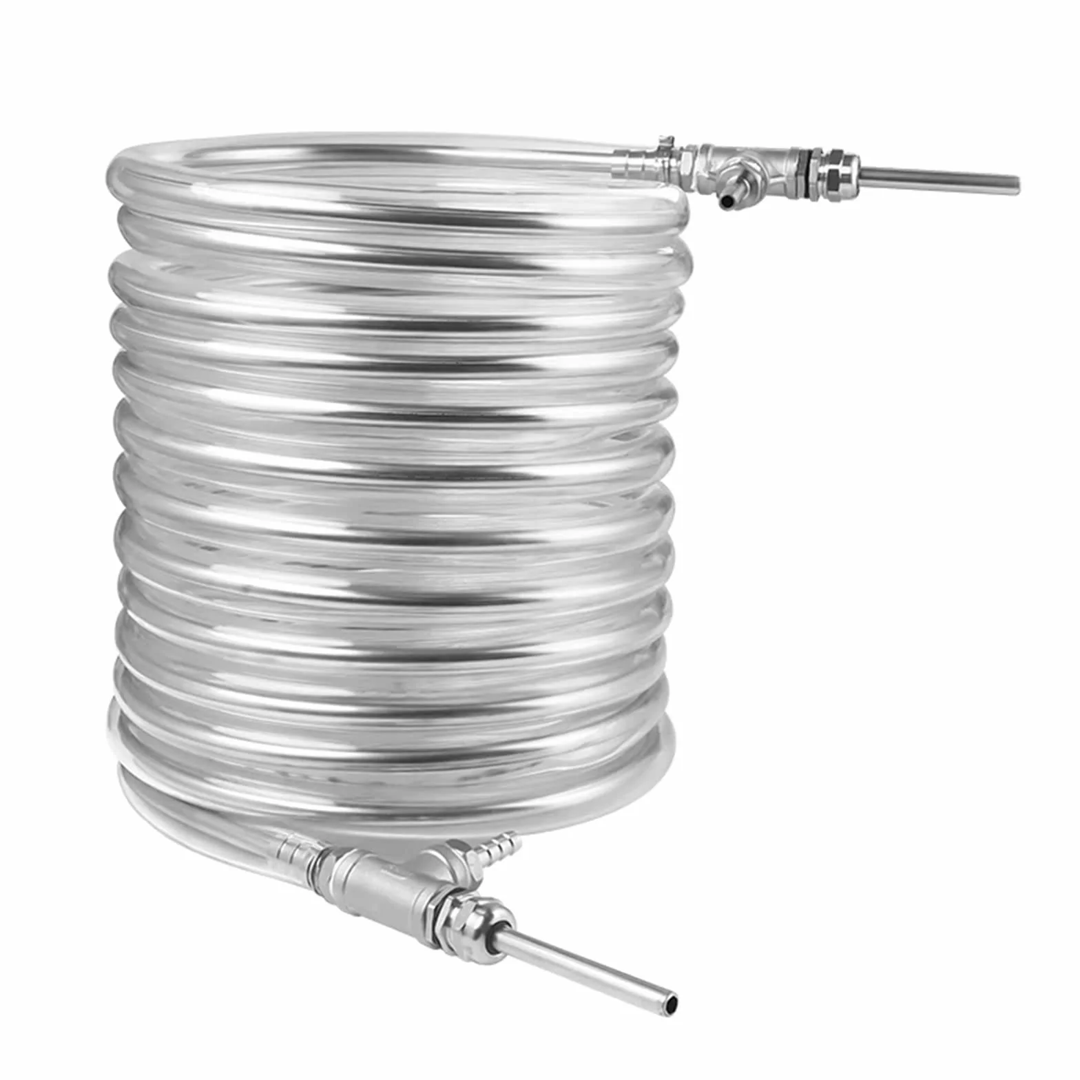 3/8'' x 10M Enfriador De Mosto A Contracorriente, Acero Inoxidable 304 Intercambiador De Calor Tubo De Enfriamiento Homebrew Enfriador De Cerveza Tubo Serpentín