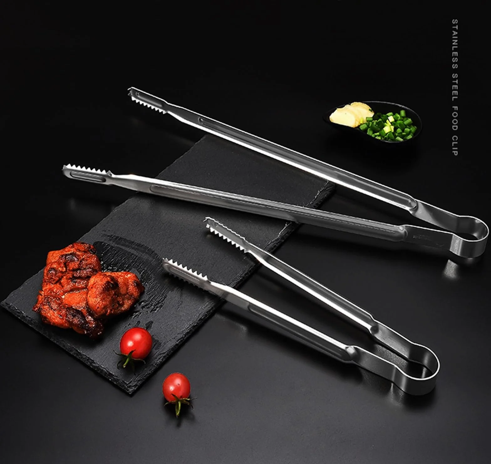 Pinzas Cocina Pinzas Freidora De Aire Pinzas For Parrilla De Acero Inoxidable, Pinzas For Cocinar Y Servir, Pinzas Metálicas For Alimentos, Pinzas Resistentes Al Calor Pinzas Cocina Para Cocinar