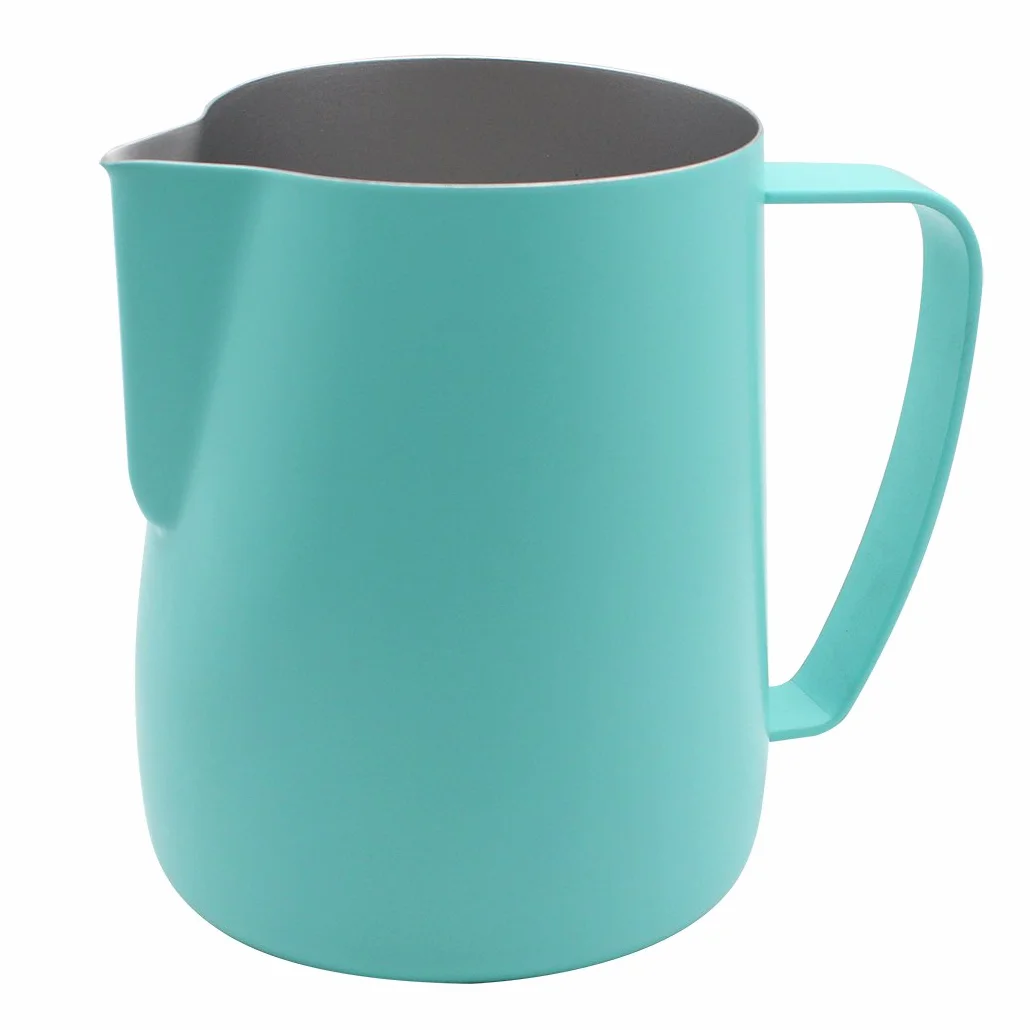 Frothing Pitcher Jug 600 ml Azul para Café, Latte y Espuma de Leche