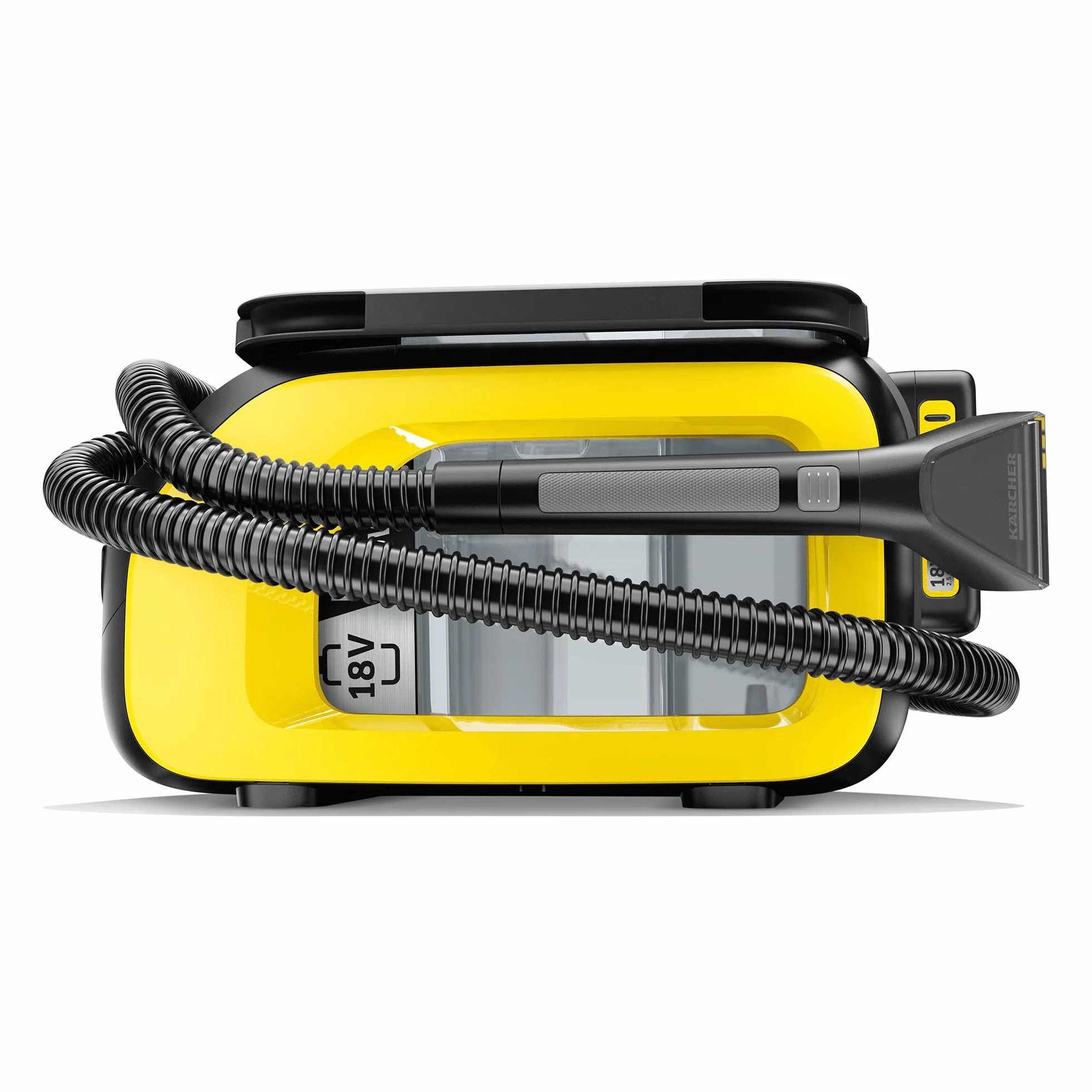 Karcher Lava-Aspiradora Se 3-18 Compact a Batería 18 V, Potencia: 200 W, Área: 6,5 M², Duración de Batería: 12-24 Min, Recipiente de Agua: 1,6 L, Funciona con la Batería 18 V, Batería no incluida