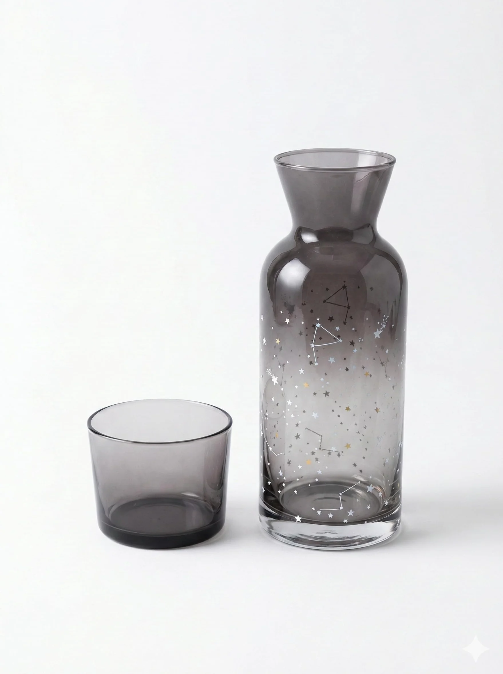 Jarra de agua de vidrio con tapa, jarra de vidrio transparente para cocina y comedor