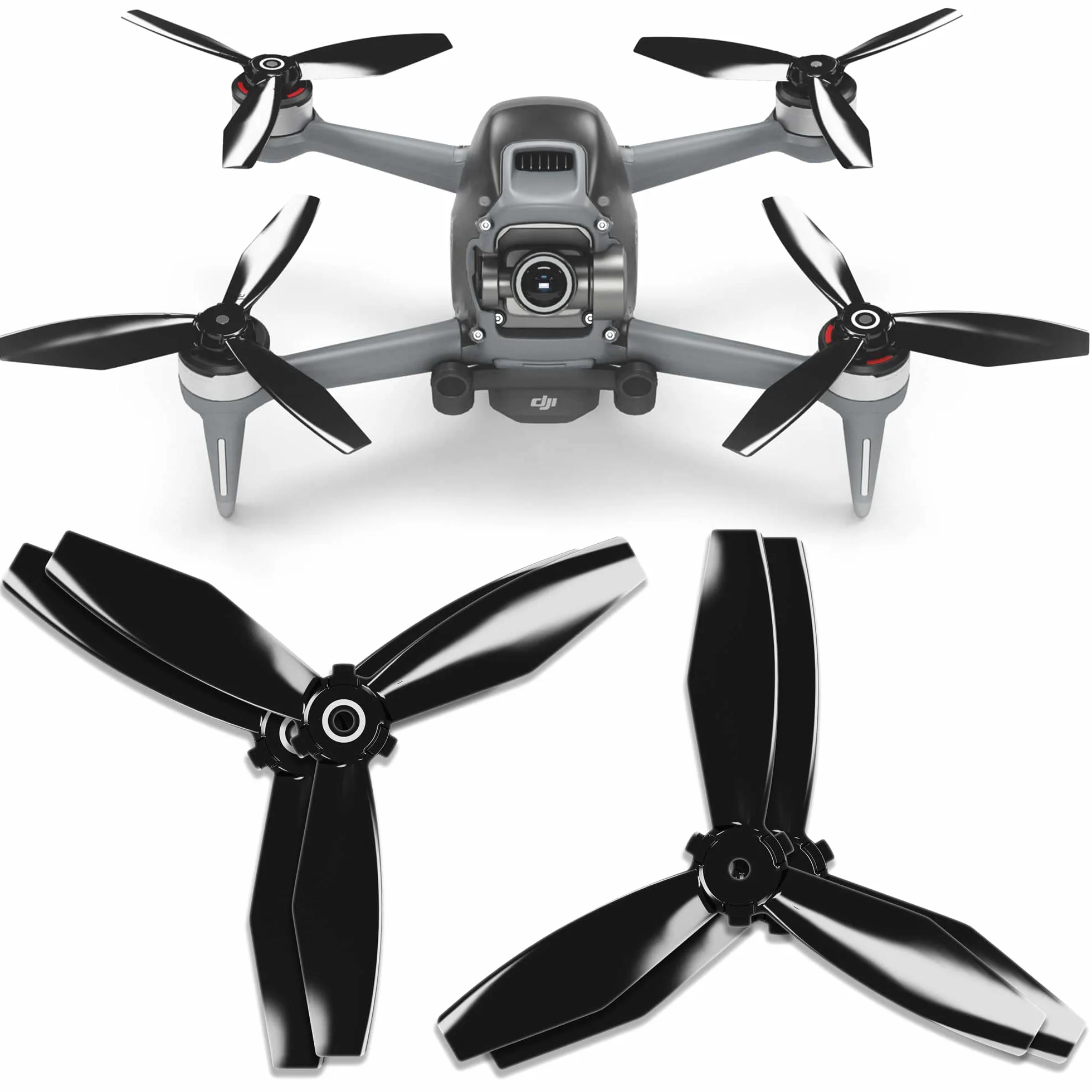 Master Airscrew Hélices Ludicrous para DJI FPV - Negro, 4 piezas