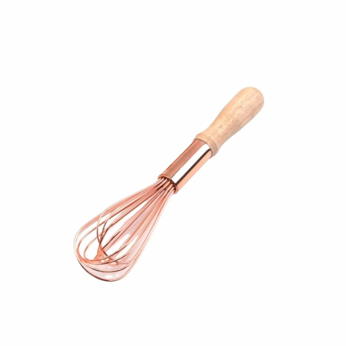 Varillas de Batir para Cocinar Batidora De Cocina For Cocinar Batidora De Mano Batidora De Leche Batidora De Huevos con Mango De Roble Manual Huevos, Espumar, Batir(Pink,12inch)