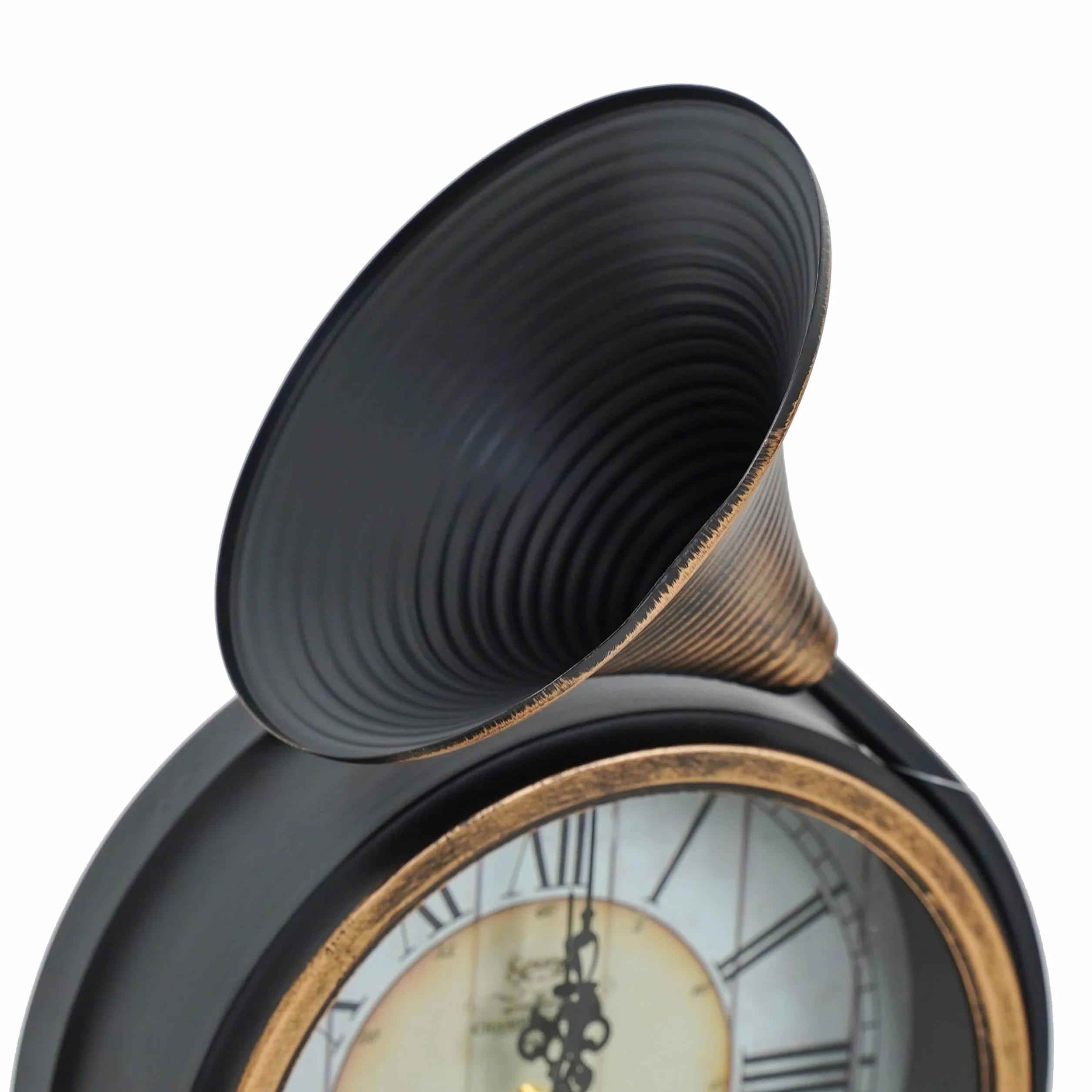 Relojes Stilé de pared, estante y apoyo, diseño único con engranajes a la vista, estilo industrial y Steampunk para decorar con personalidad cualquier ambiente (22,5 x 23,5 x 39 cm de altura)