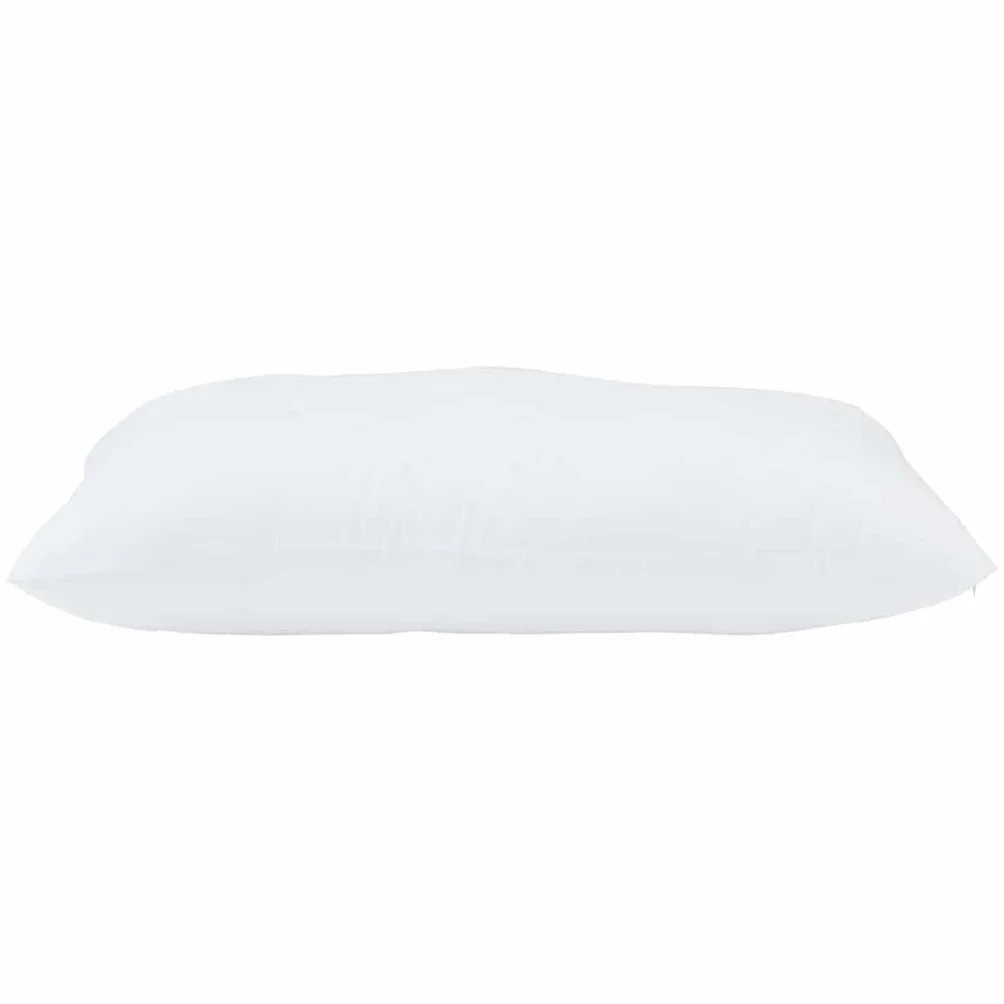 2 almohadas blancas, 71 x 51 x 20 cm, poliéster con relleno suave, transpirable, lavable, ergonómico para espalda, costado y abdomen, ideal para dormir bien en el dormitorio